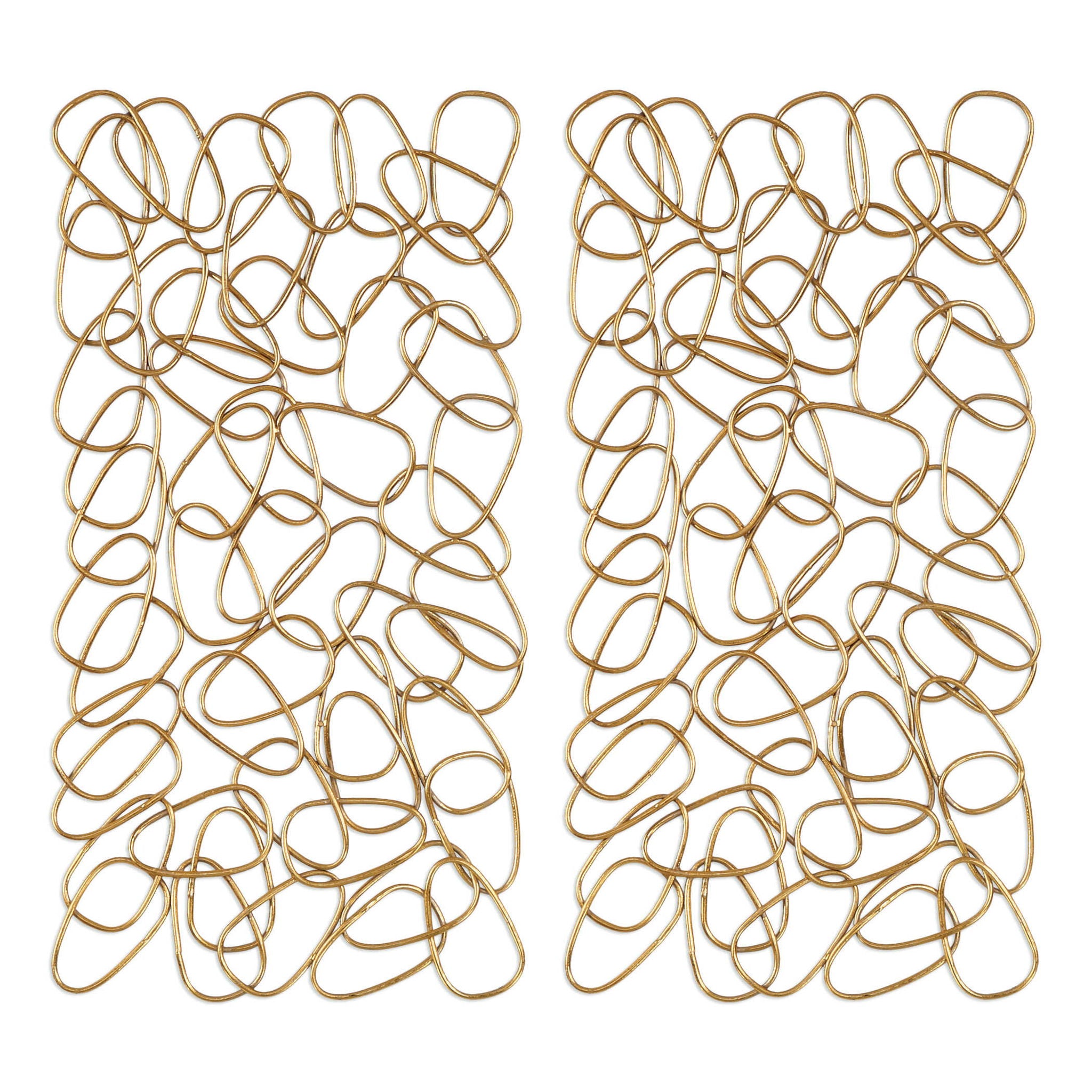 In The Loop – Wall Art (Set of 2) – Gold