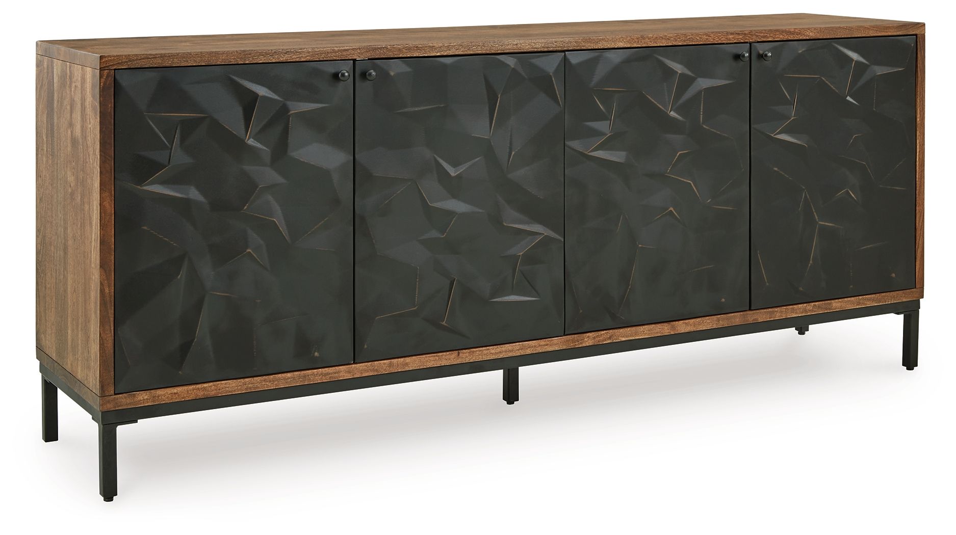 Dorannby - Accent Cabinet - Black / Brown - Image 1
