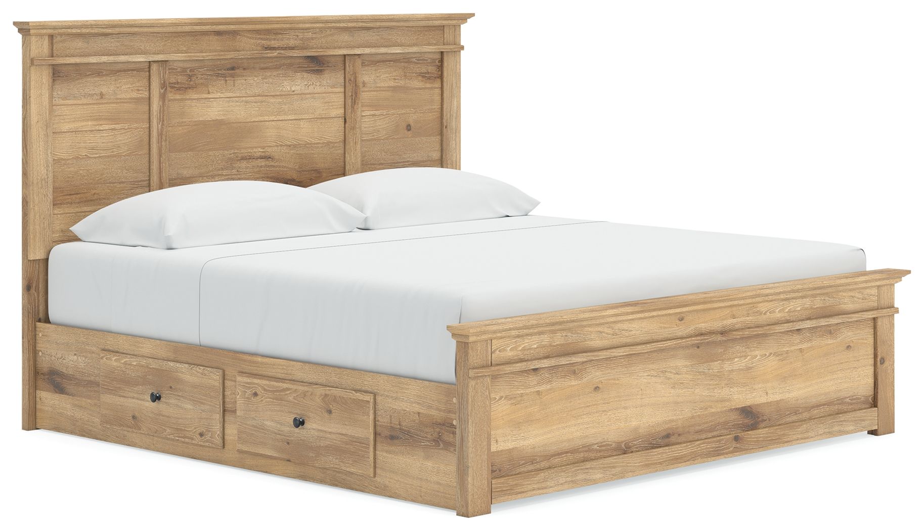Makidern – Panel Storage Bed With Under Bed Storage Unit
