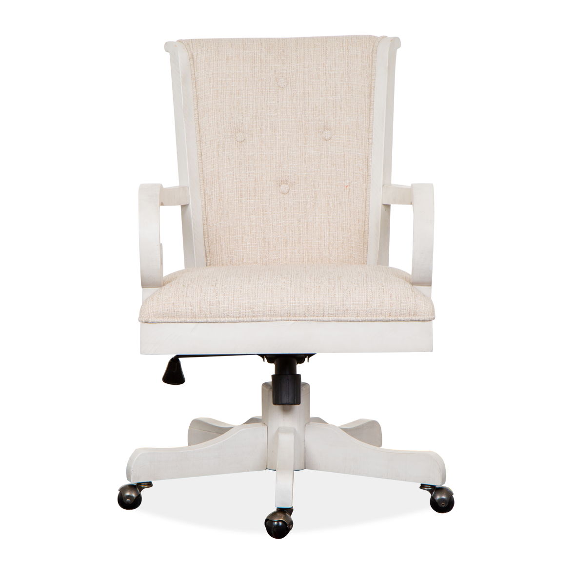 Bronwyn – Fully Upholstered Swivel Chair – Alabaster