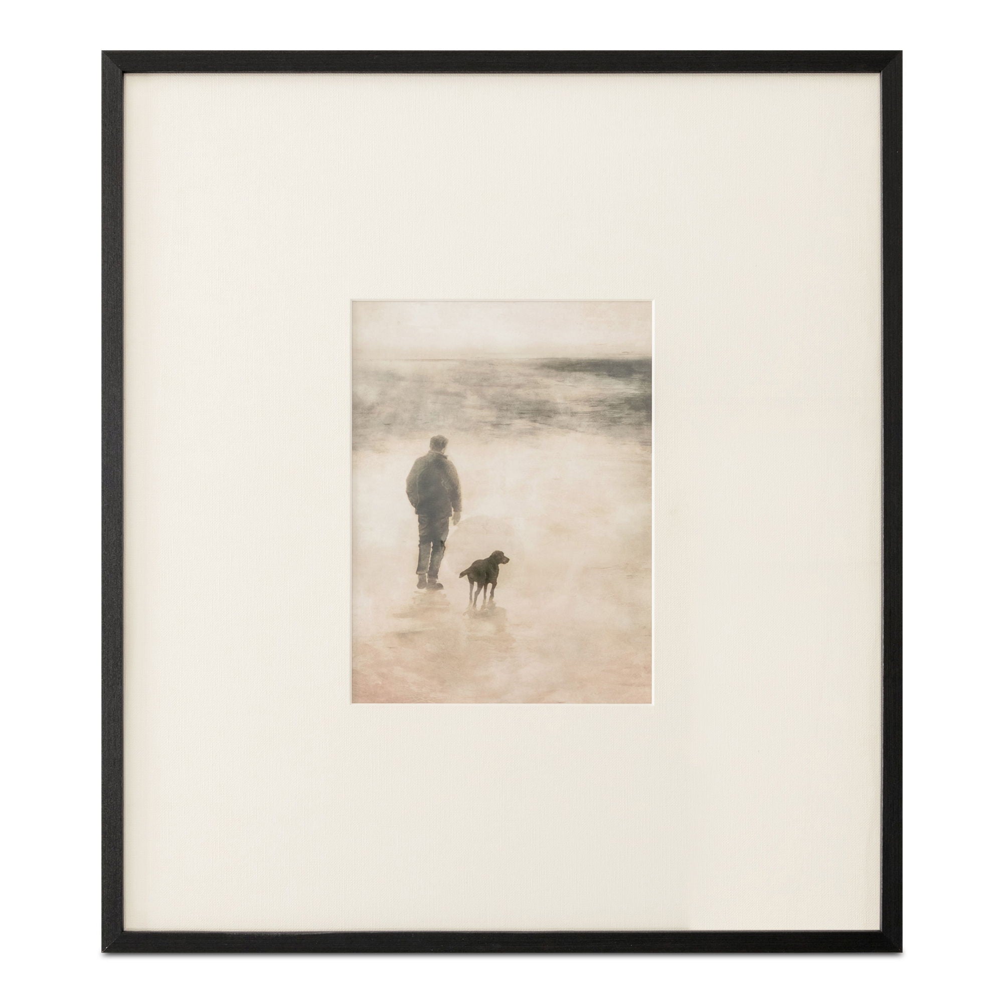 Strand – Framed Print – Beige