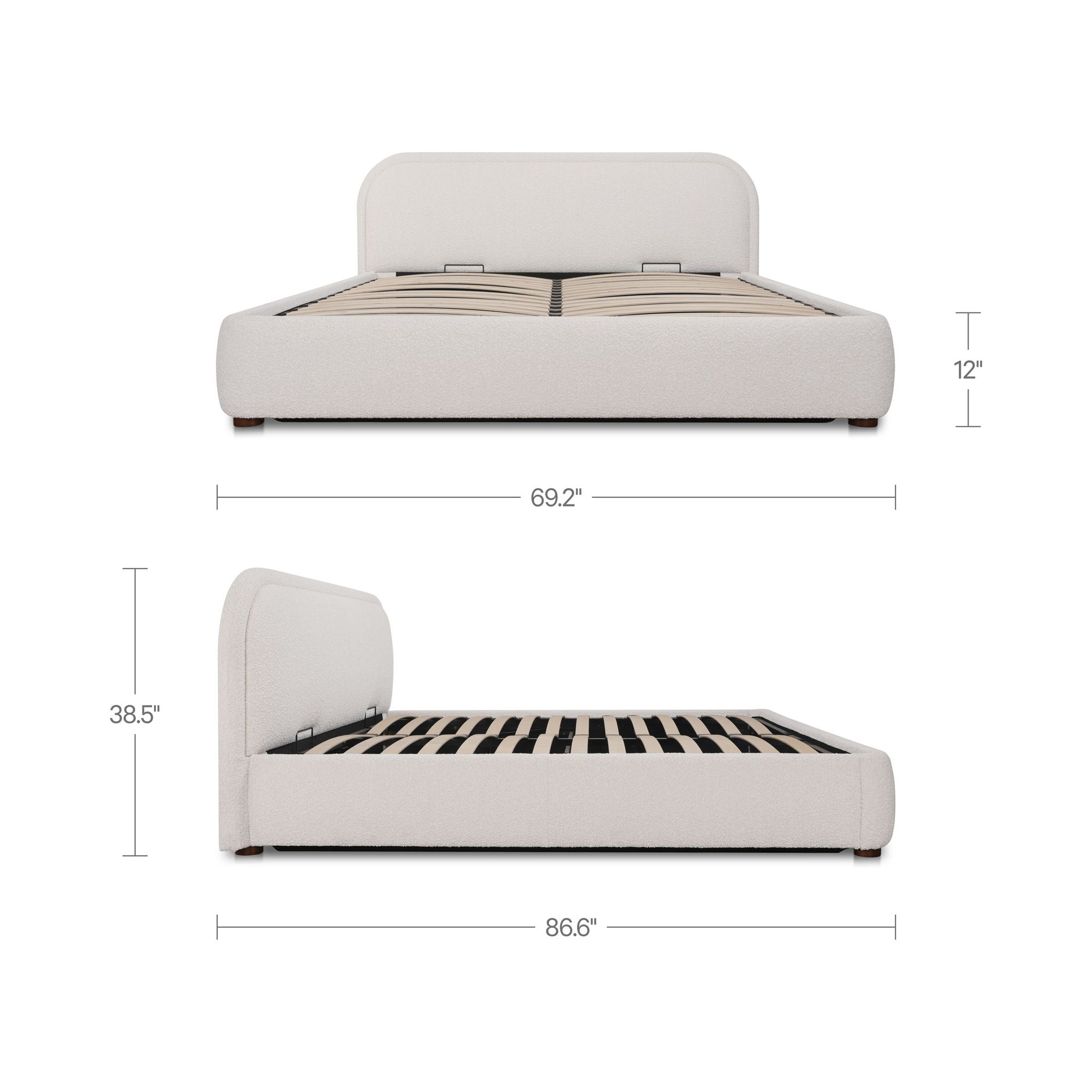 Colin - Queen Storage Bed - Oatmeal - Image 2