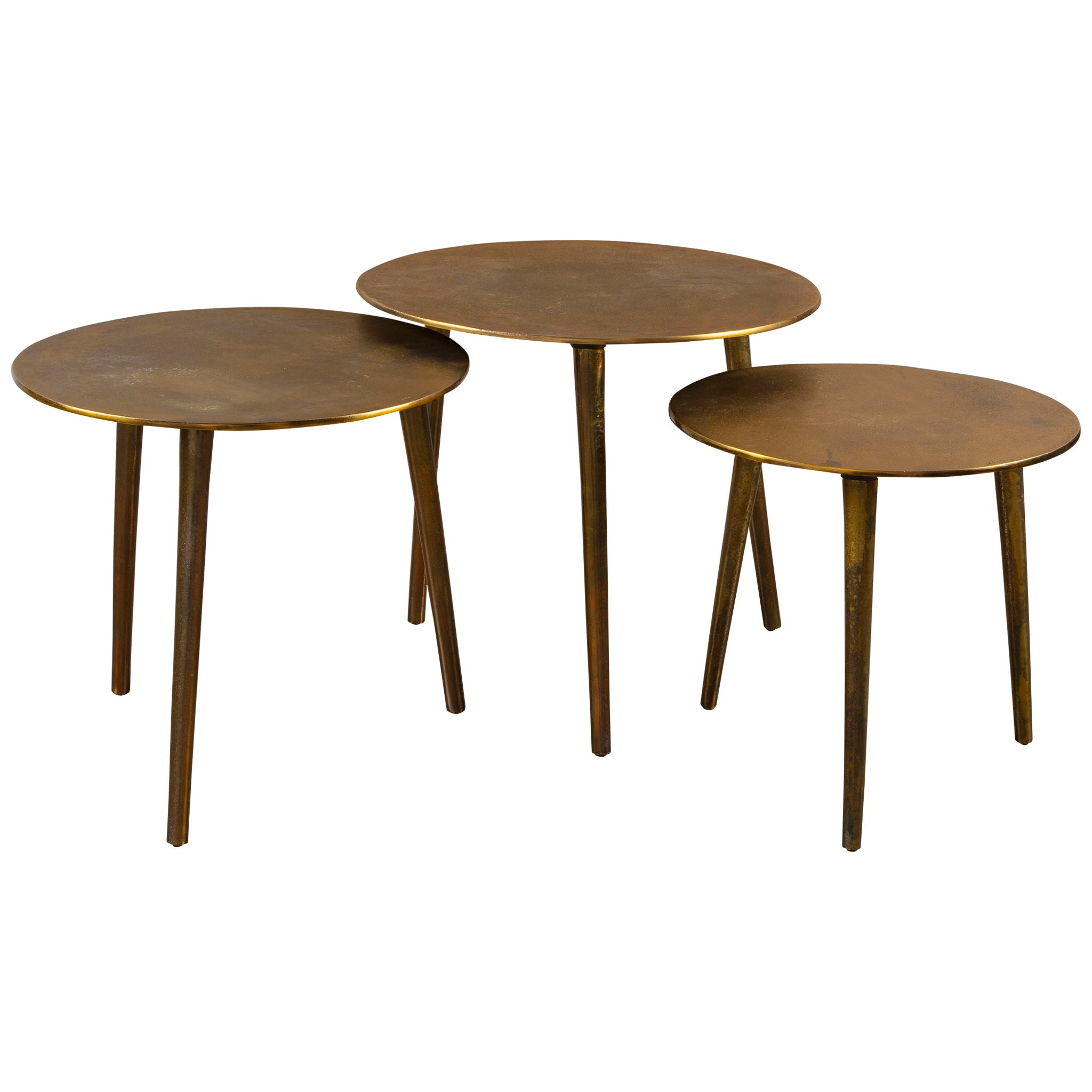 Kasai - Coffee Tables (Set of 3) - Gold - Image 1