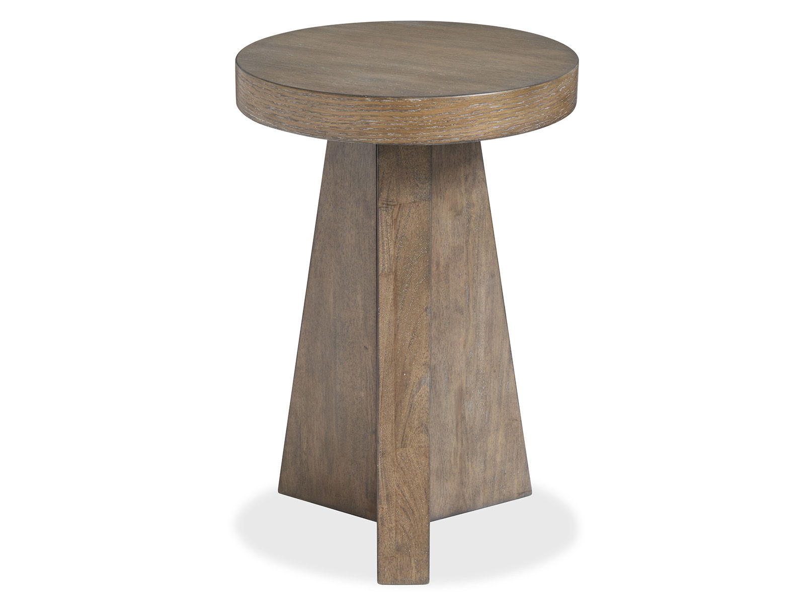 Lansbury - Round Accent End Table - Antique Wheat - Image 3