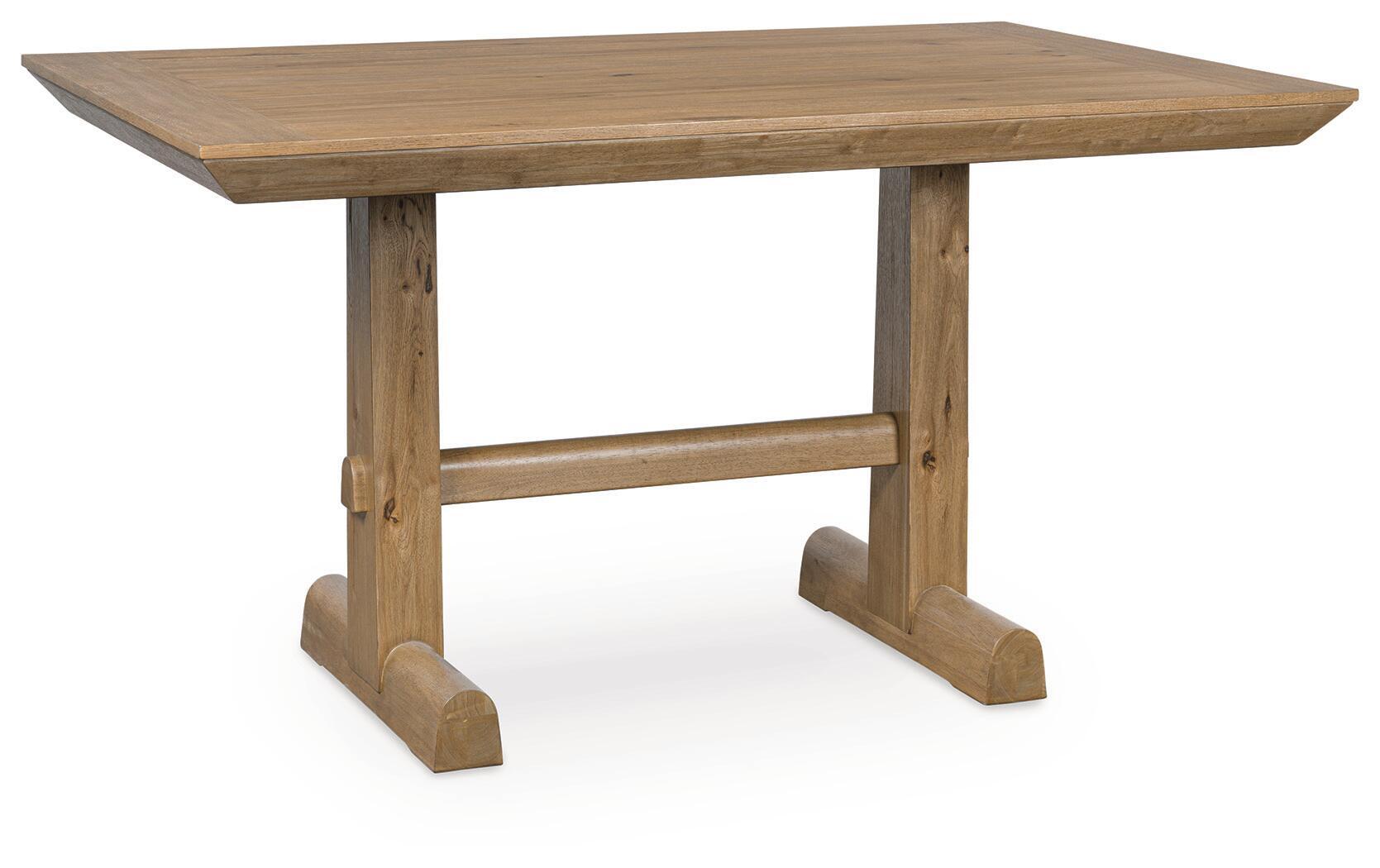 Ridgester – Rectangular Dining Room Counter Table – Light Brown