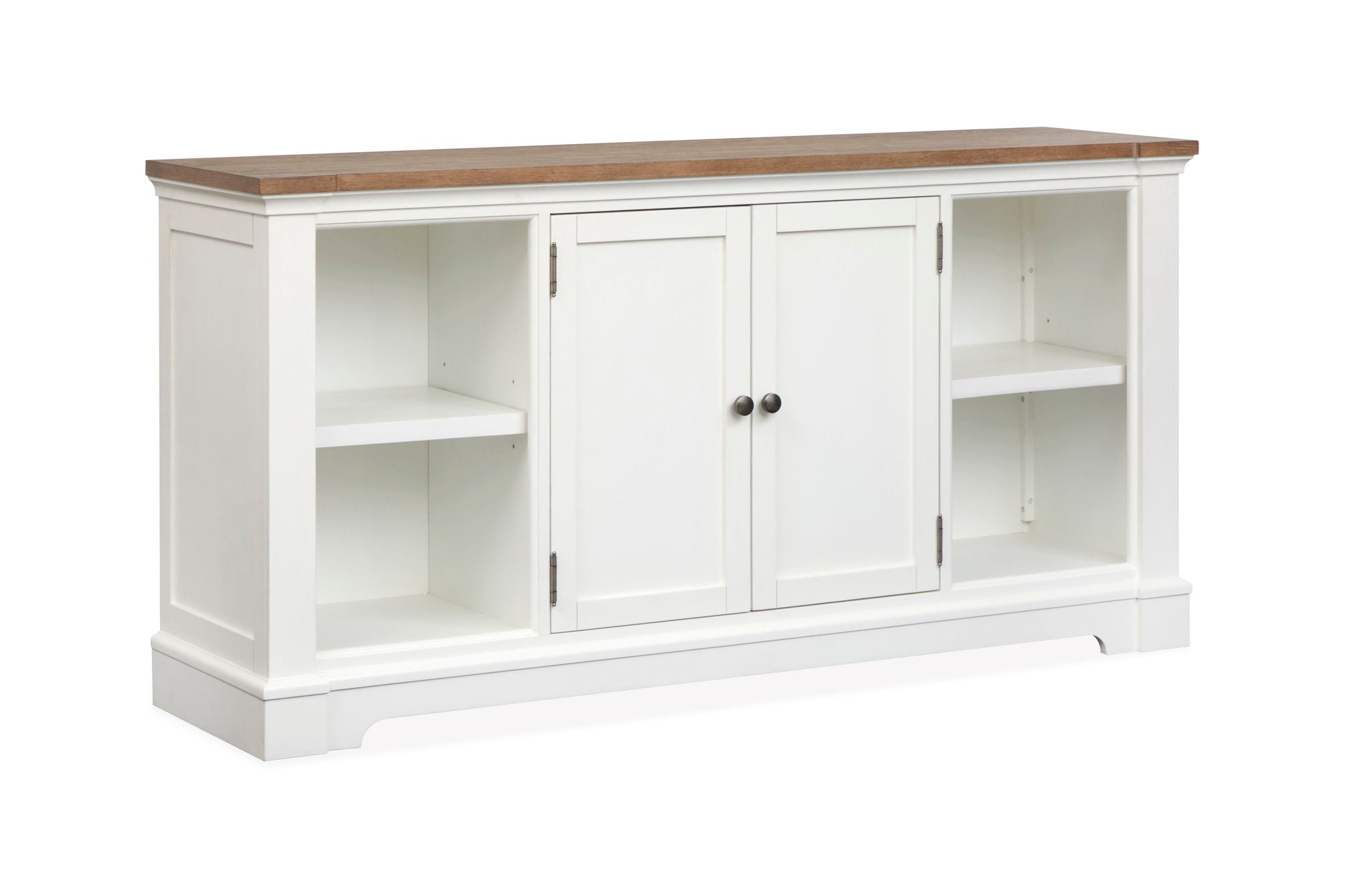 Kingston – Credenza – Whisper White And Cerused Nutmeg