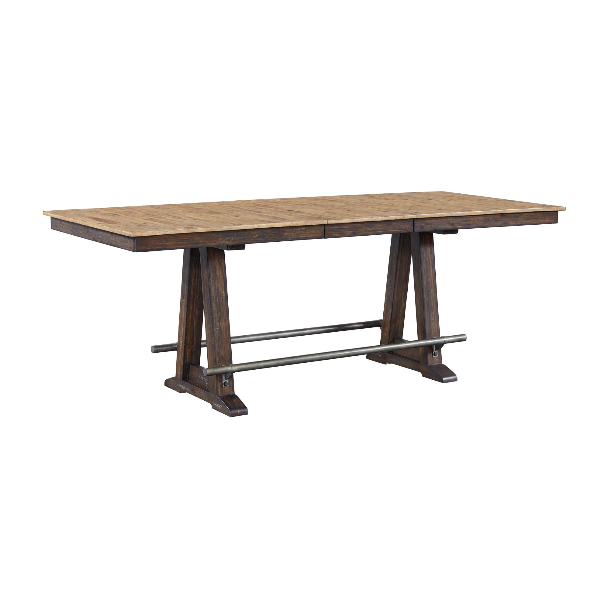 Transitions – Counter Trestle Table – Driftwood / Sable