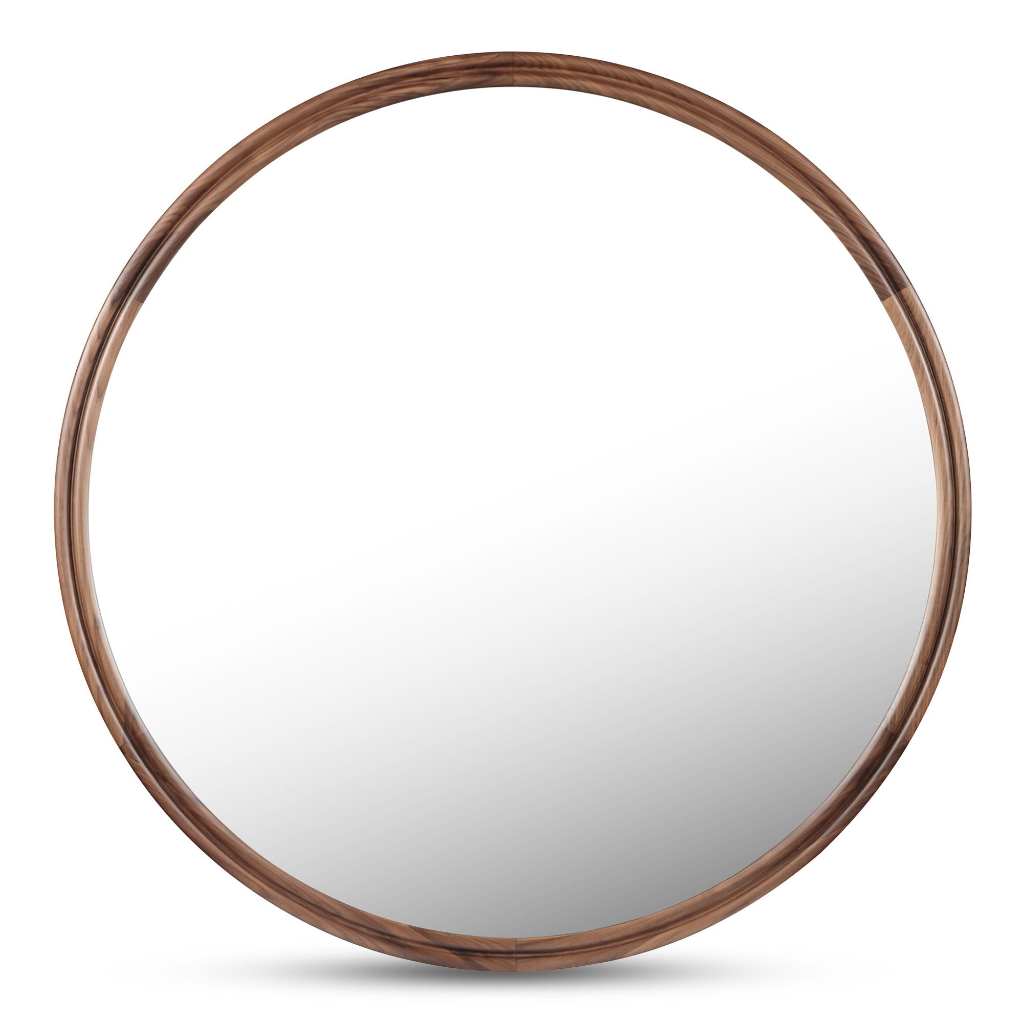 Alcott – Accent Round Mirror Small – Walnut