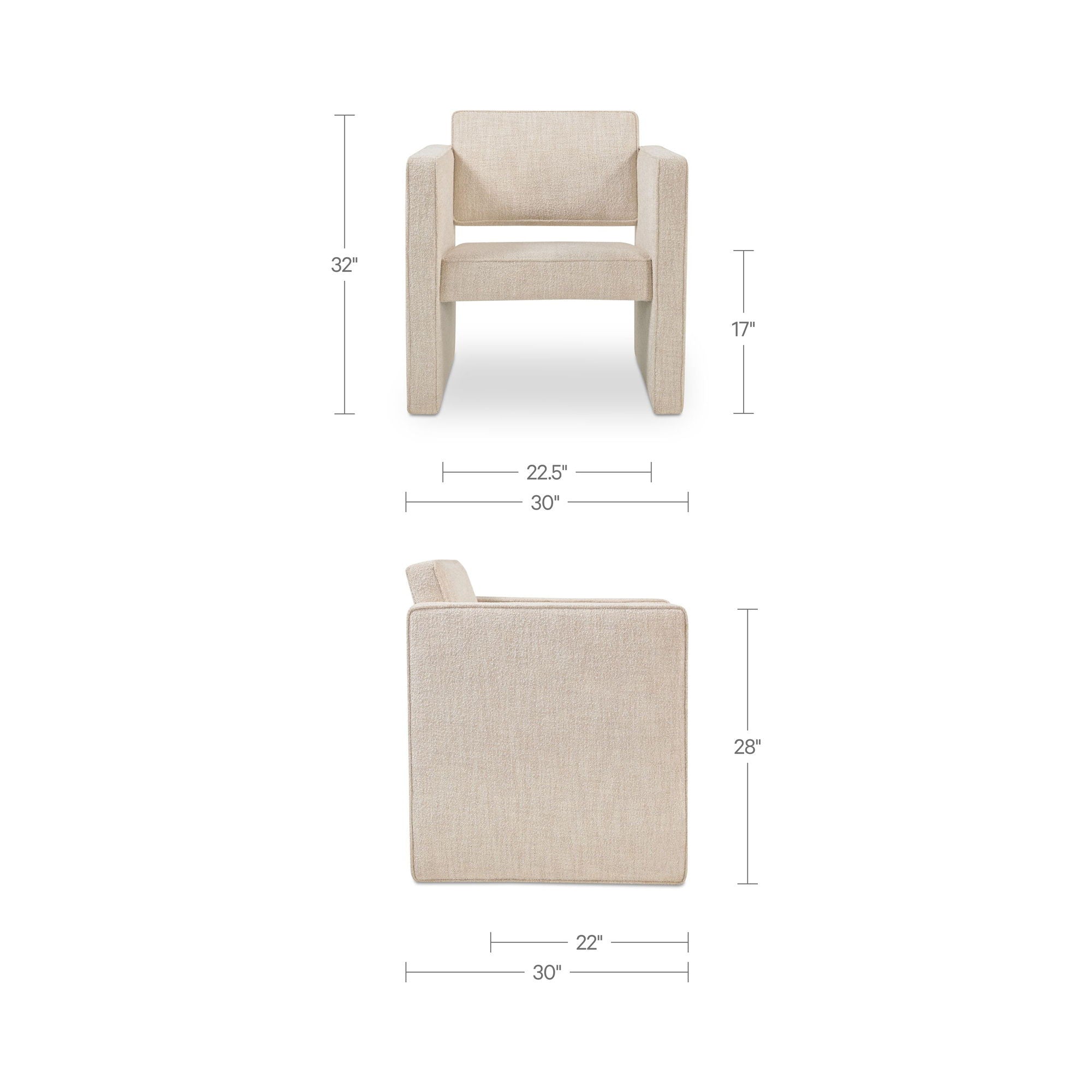 Harris - Accent Chair - Oat / Beige - Image 2