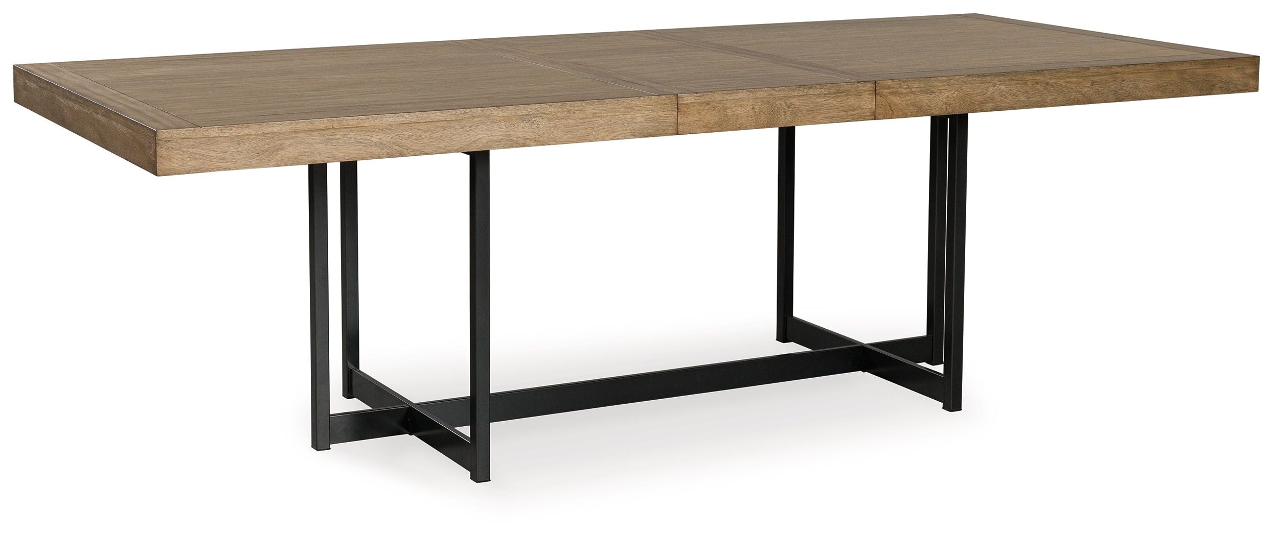 Tomtyn - Rectangular Dining Room Extension Table - Light Brown - Image 1