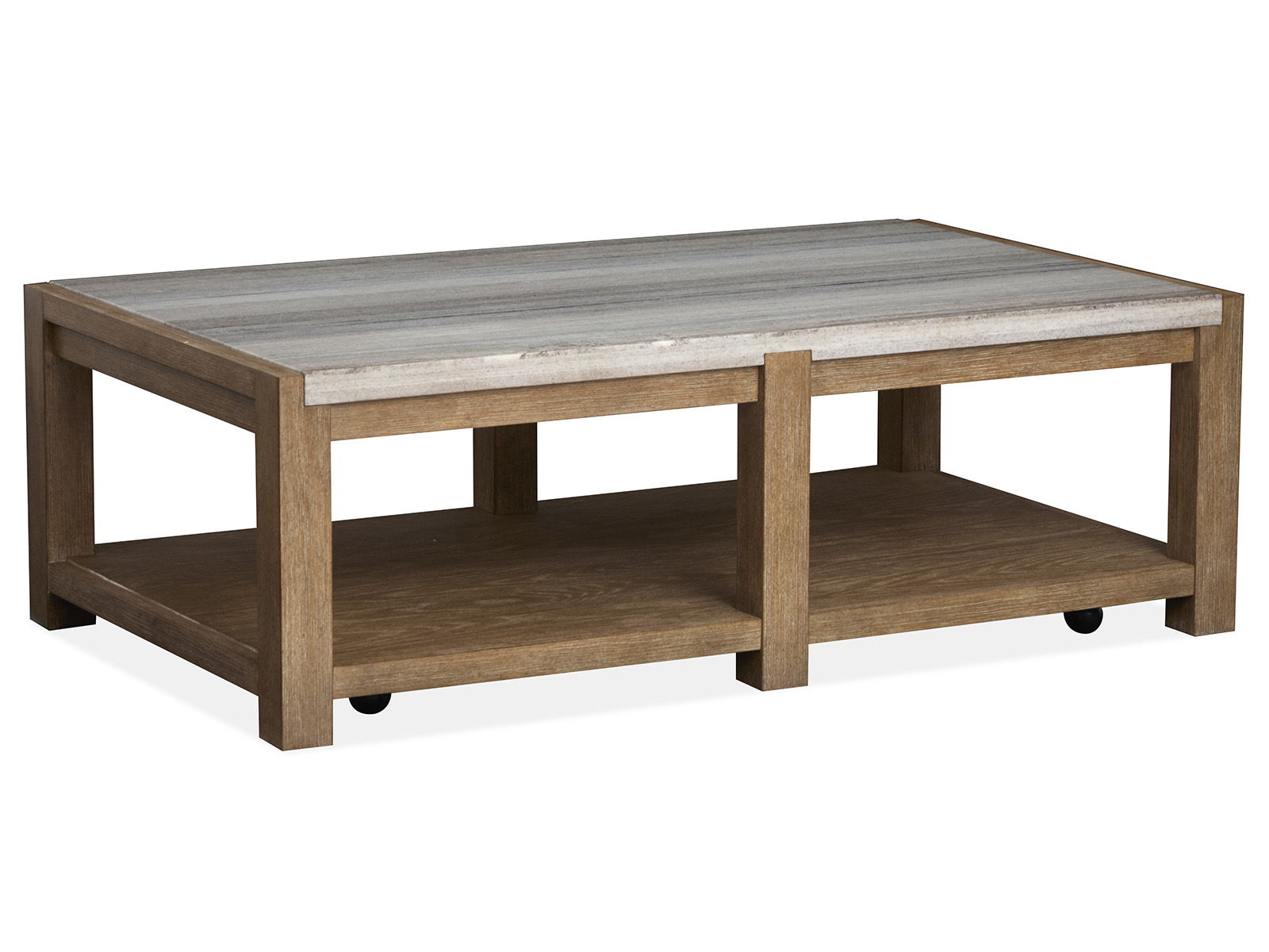 Plum Creek – Rectangular Cocktail Table With Casters