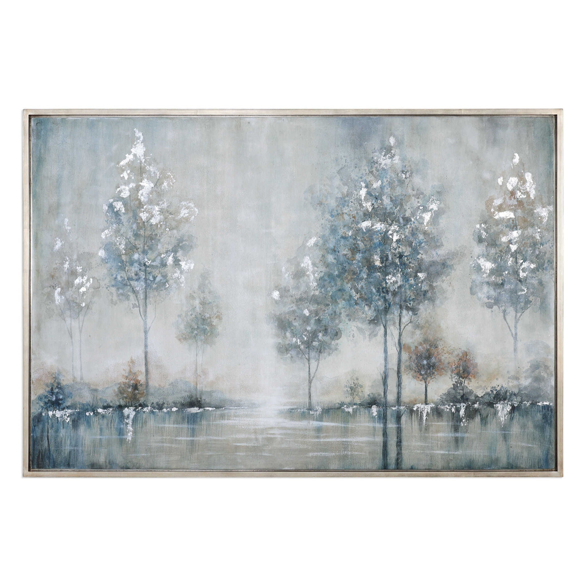 Walk In The Meadow - Landscape Art - Pearl Silver - Image 1