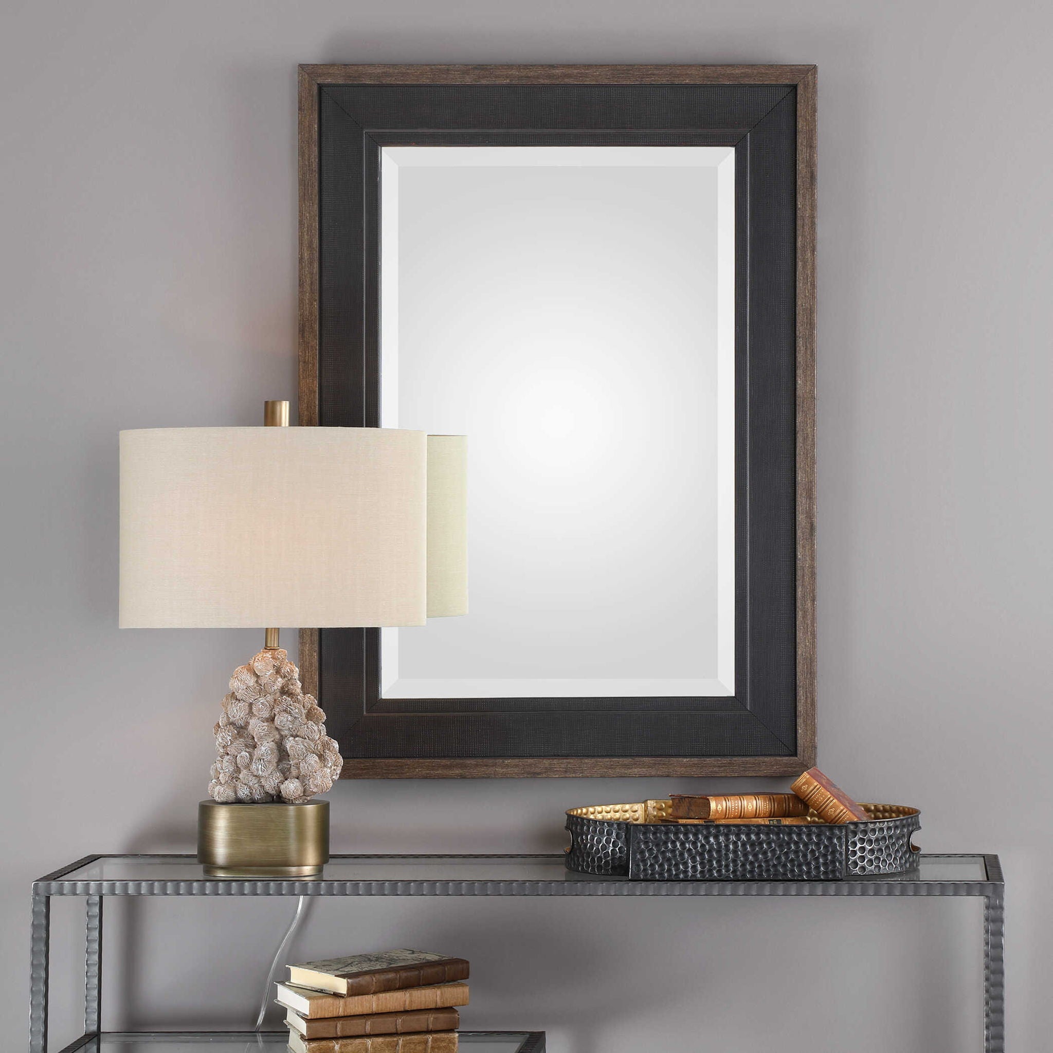 Staveley - Rustic Mirror - Black - Image 3