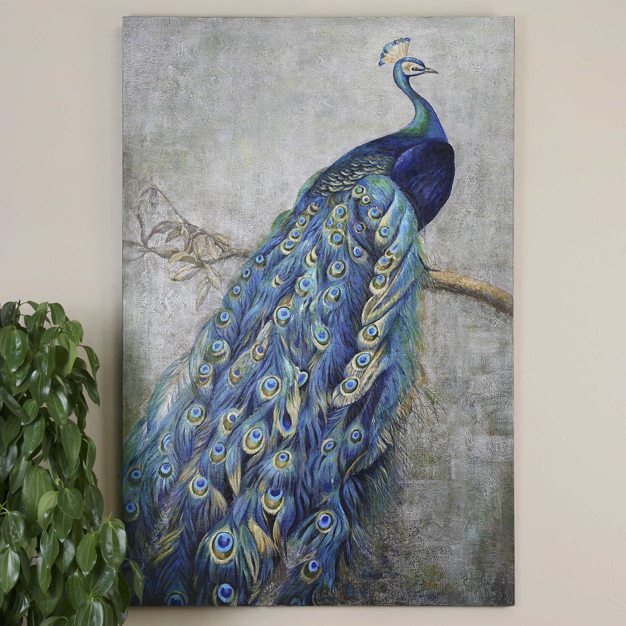 Proud Papa - Hand Painted Art - Blue - Image 2