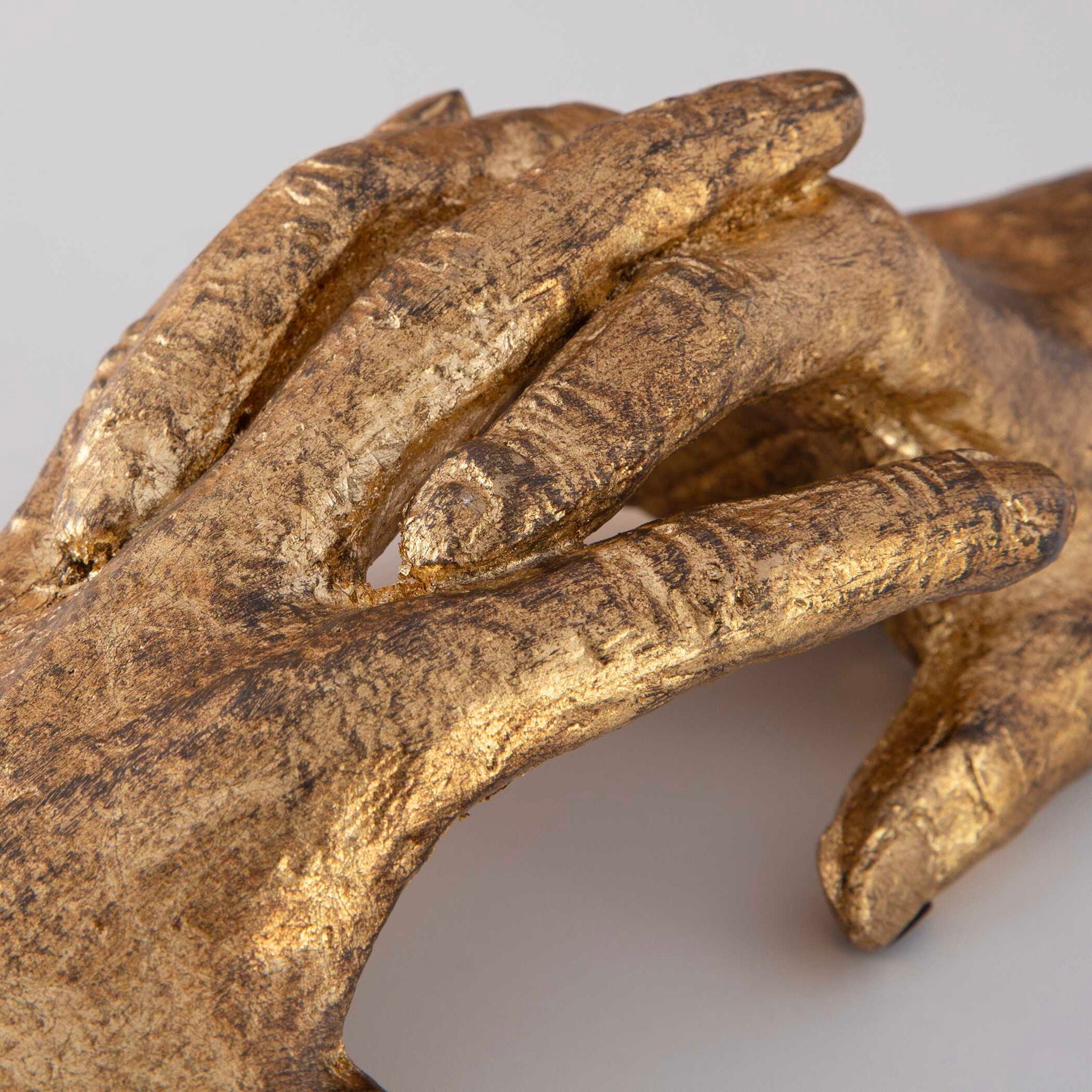 Hold My Hand - Sculpture - Gold - Image 3