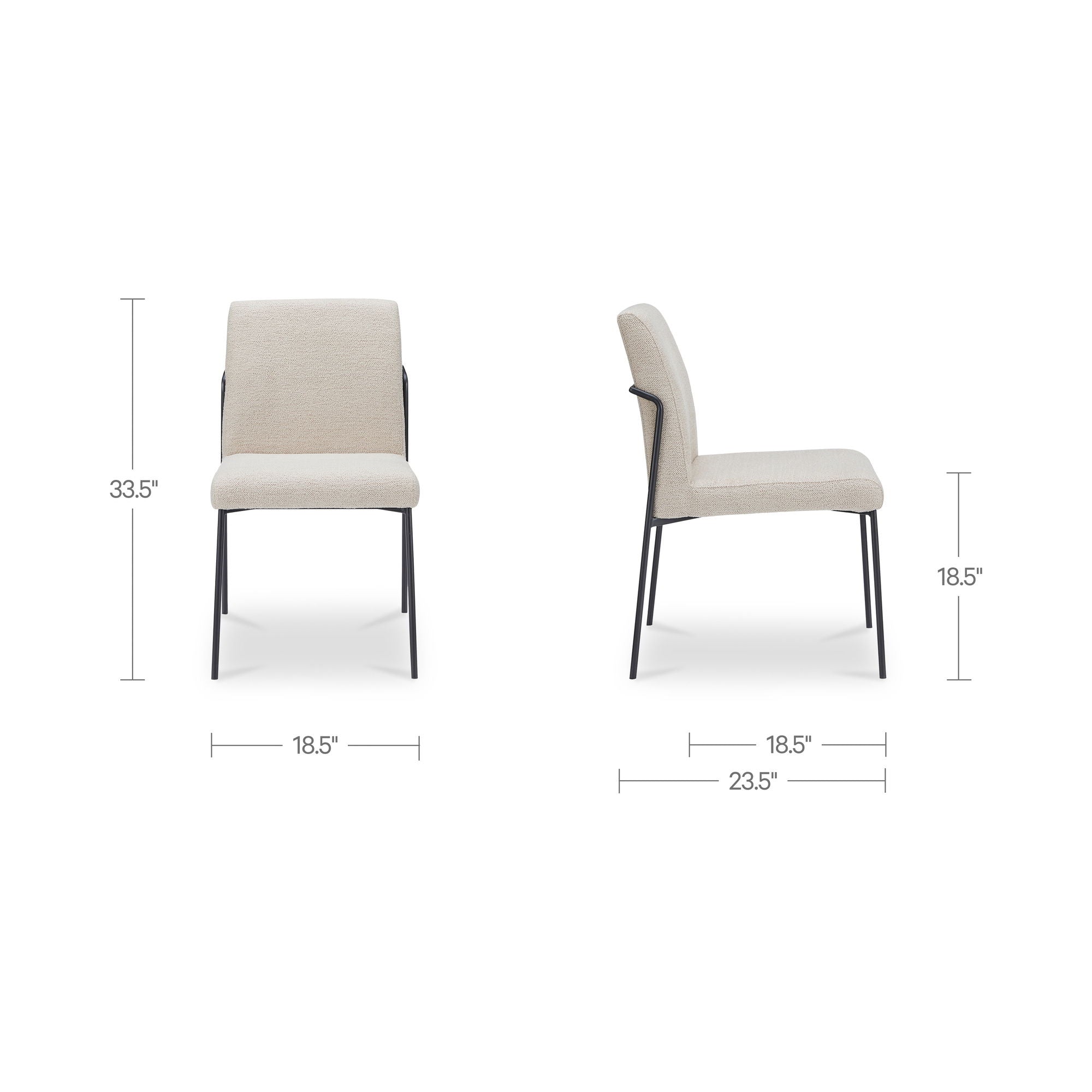 Danny - Dining Chair (Set of 2) - Beige - Image 3