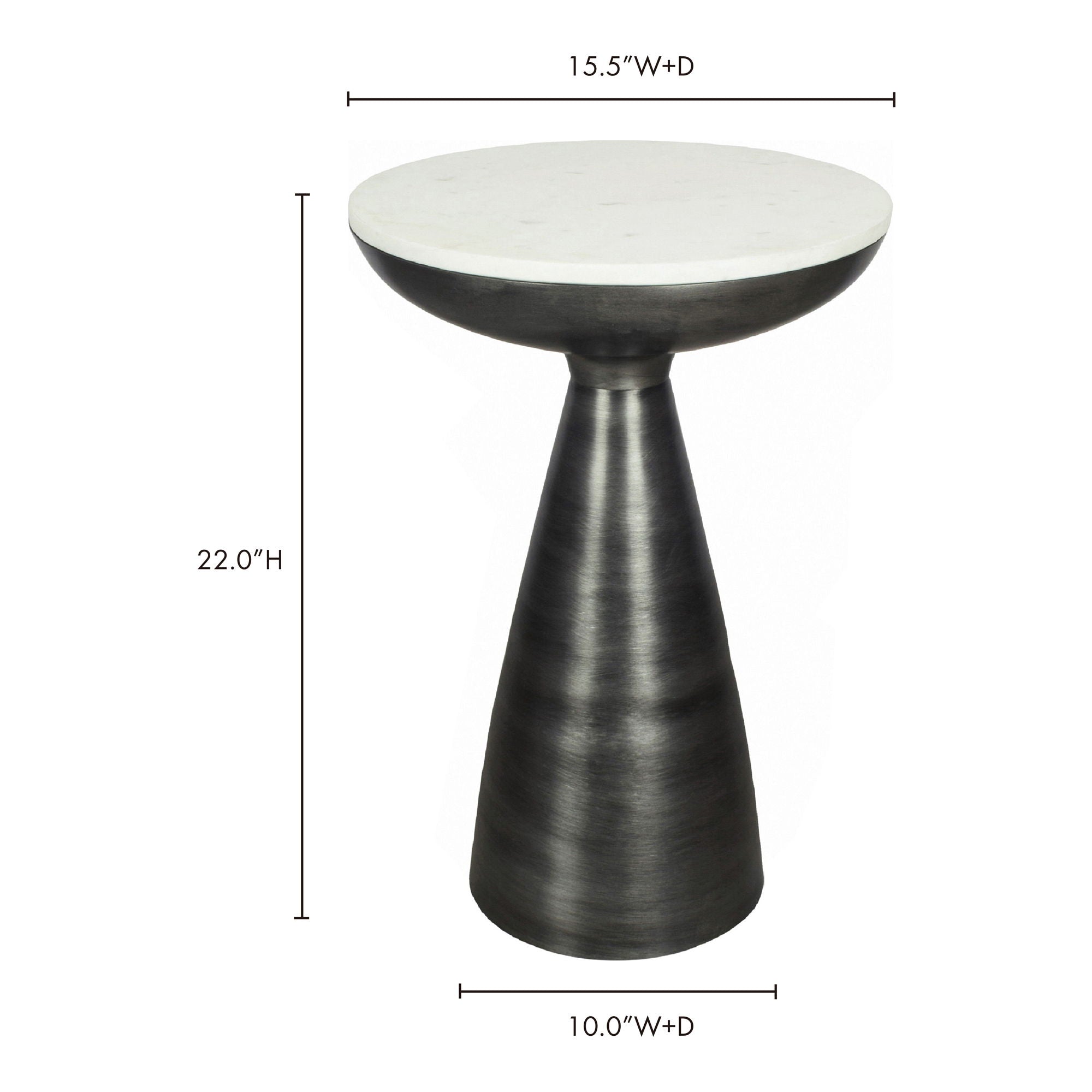 Font - Side Table - Dark Gray - Image 3