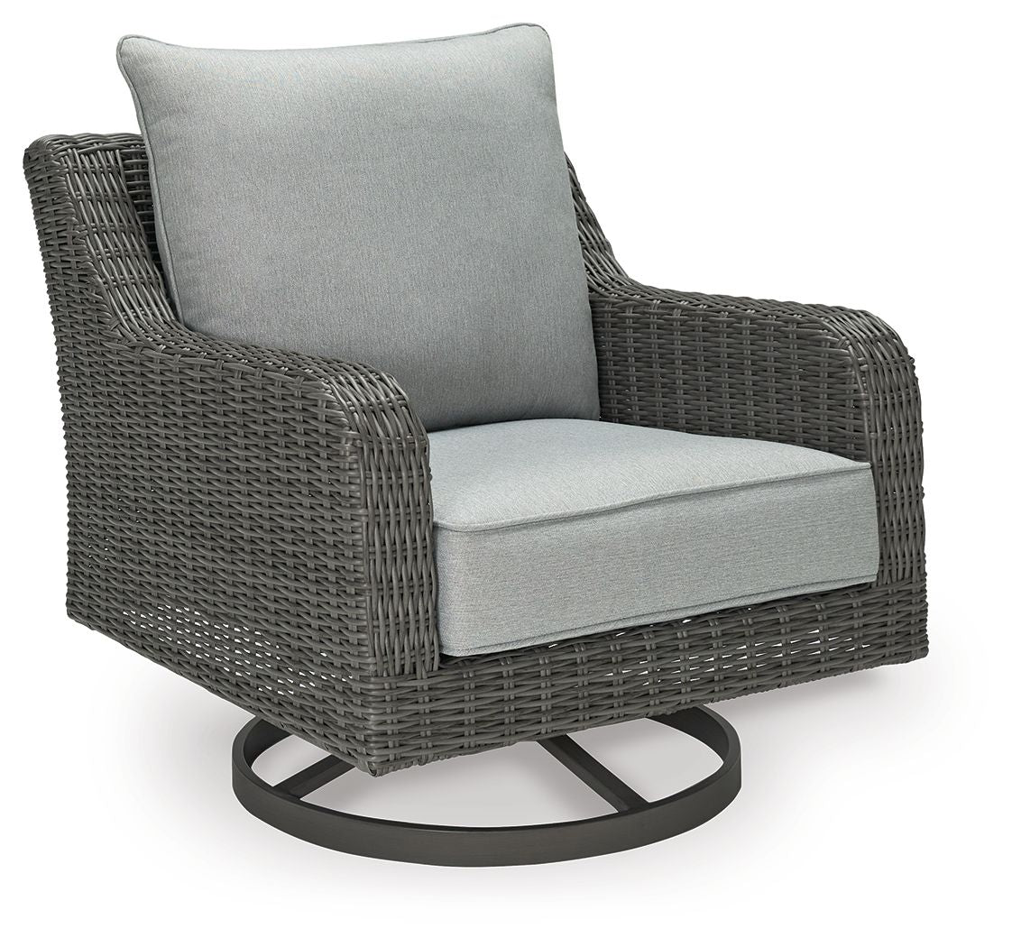 Elite Park - Swivel Lounge w/ Cushion - Gray - Image 1