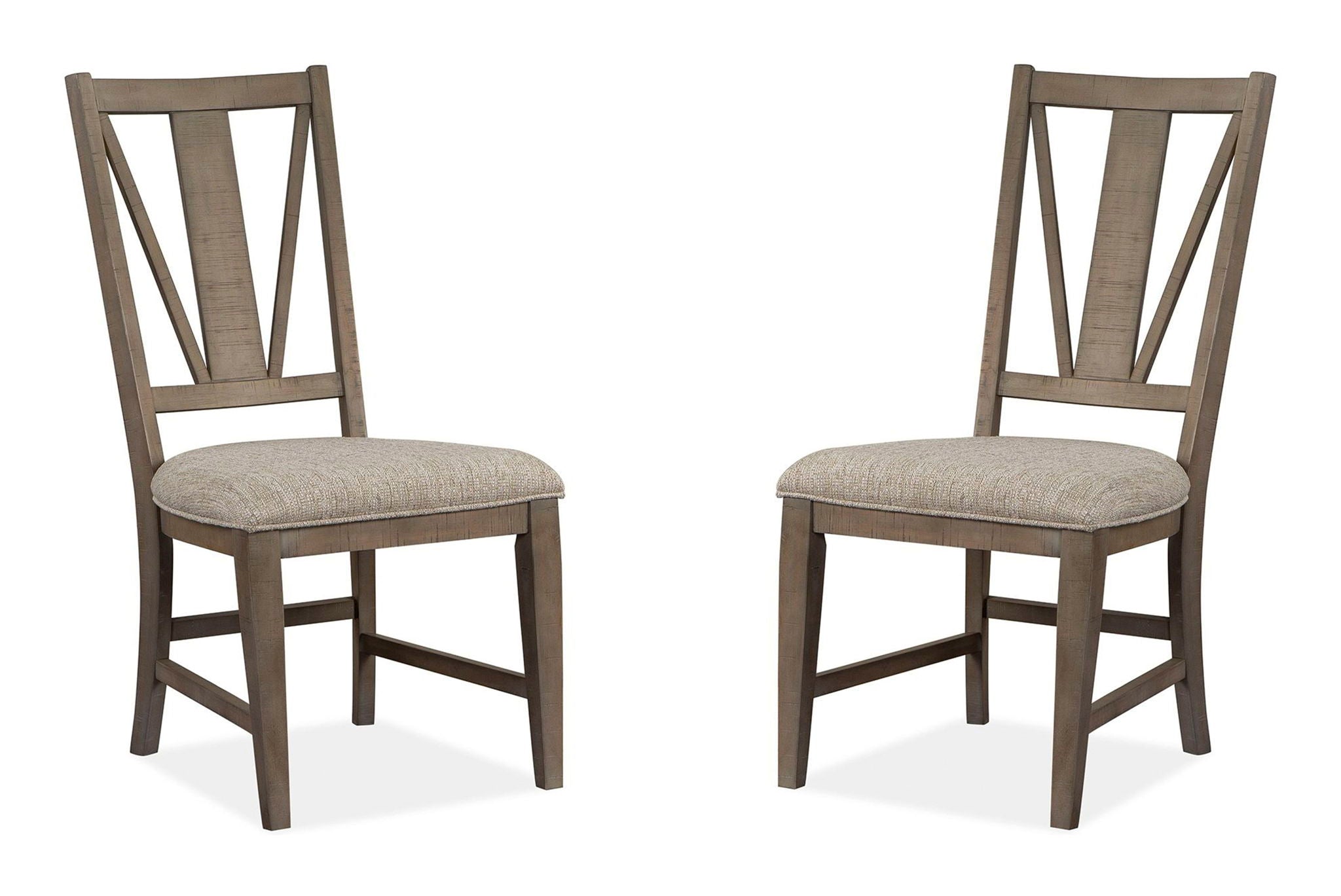 Paxton Place - Dining Side Chair With Upholstered Seat (Set of 2) - Dovetail Gray - Image 1