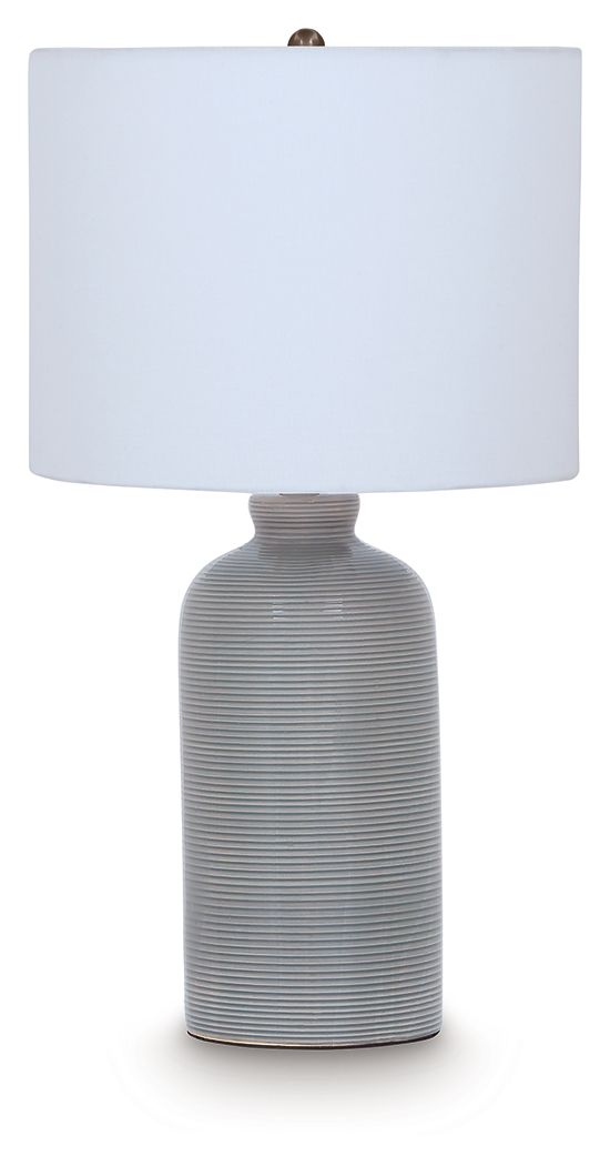Wimlow – Ceramic Table Lamp – Gray Blue