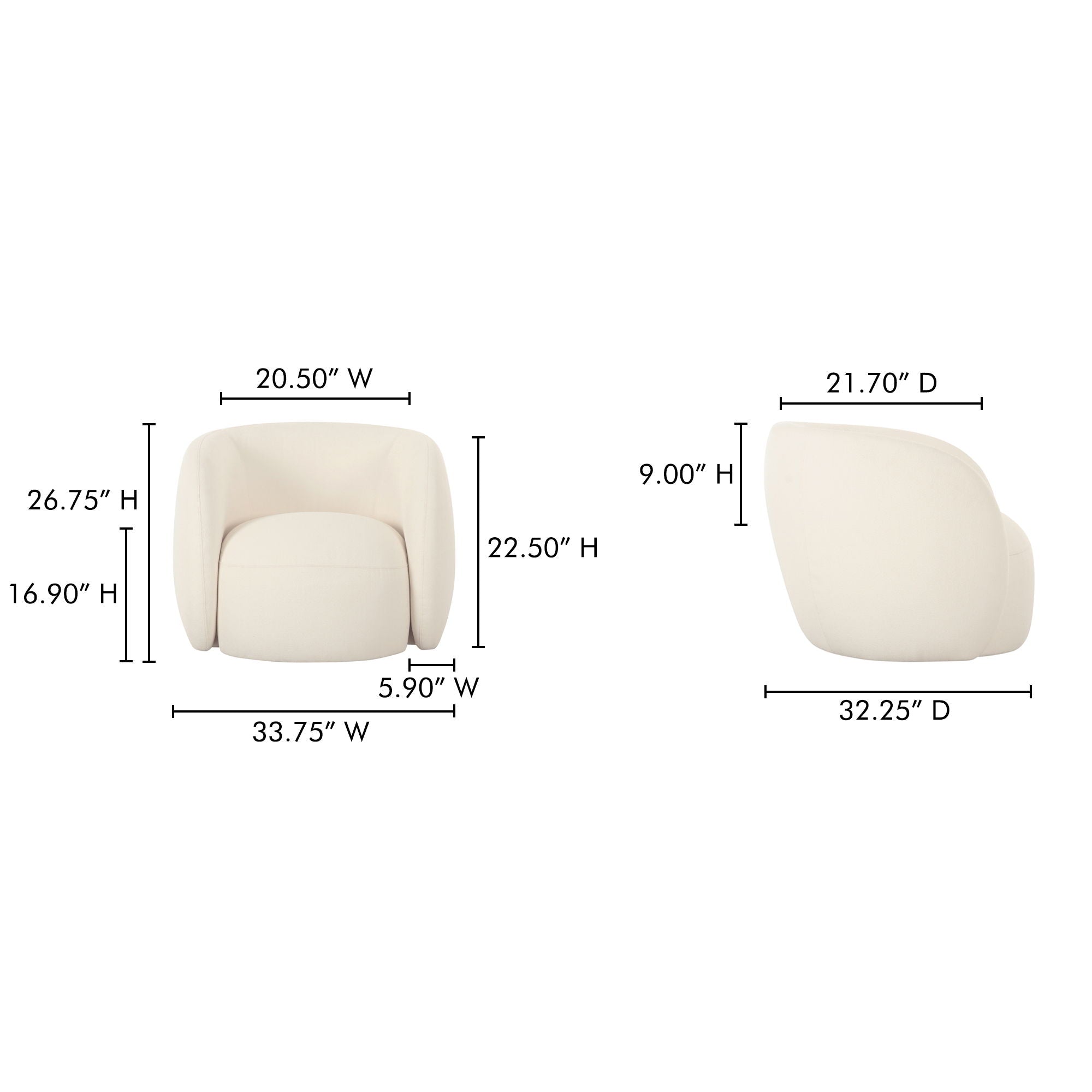 Rae - Outdoor Accent Chair - Beige - Image 2