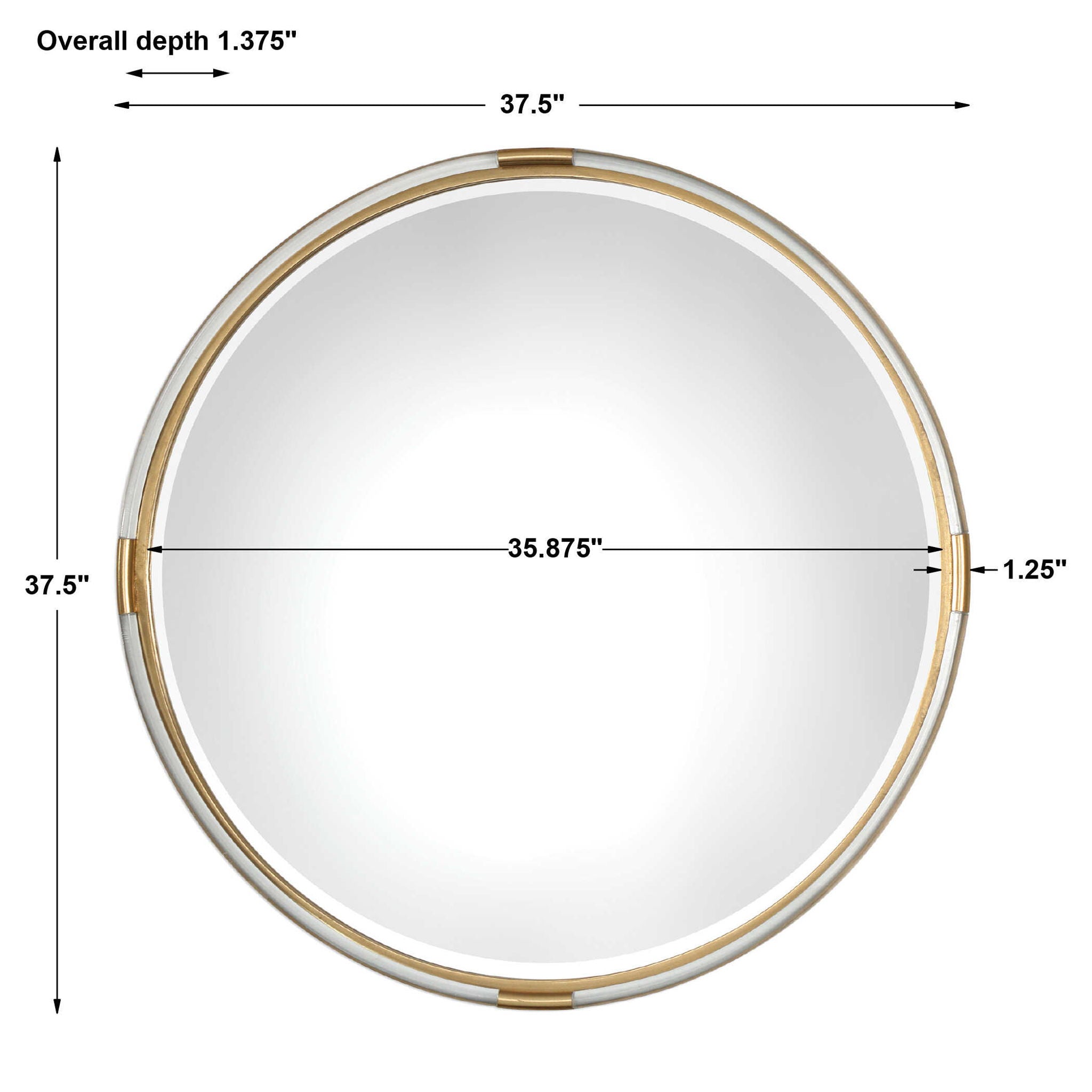 Mackai - Round Mirror - Gold - Image 2