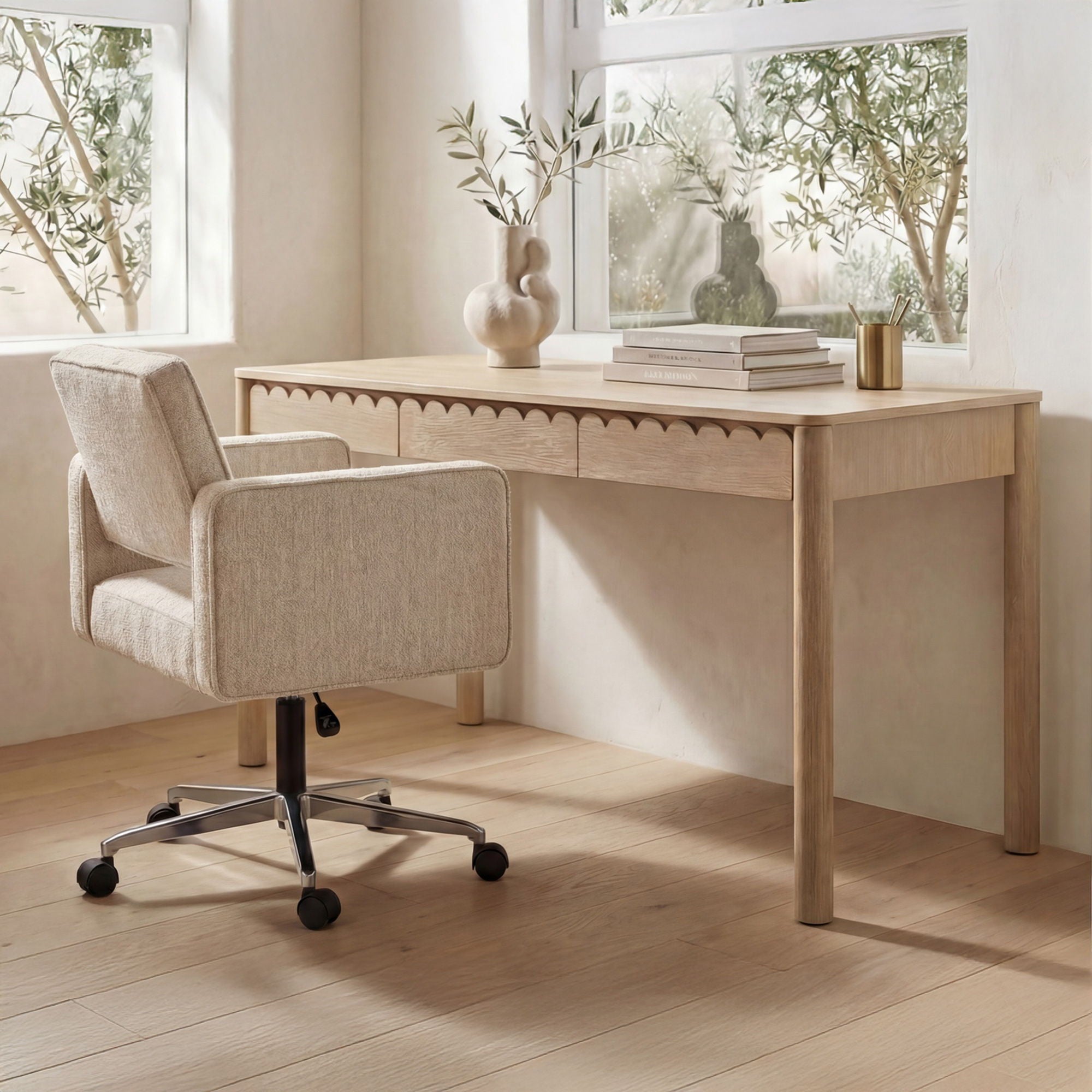 Harris – Office Chair – Oat / Beige