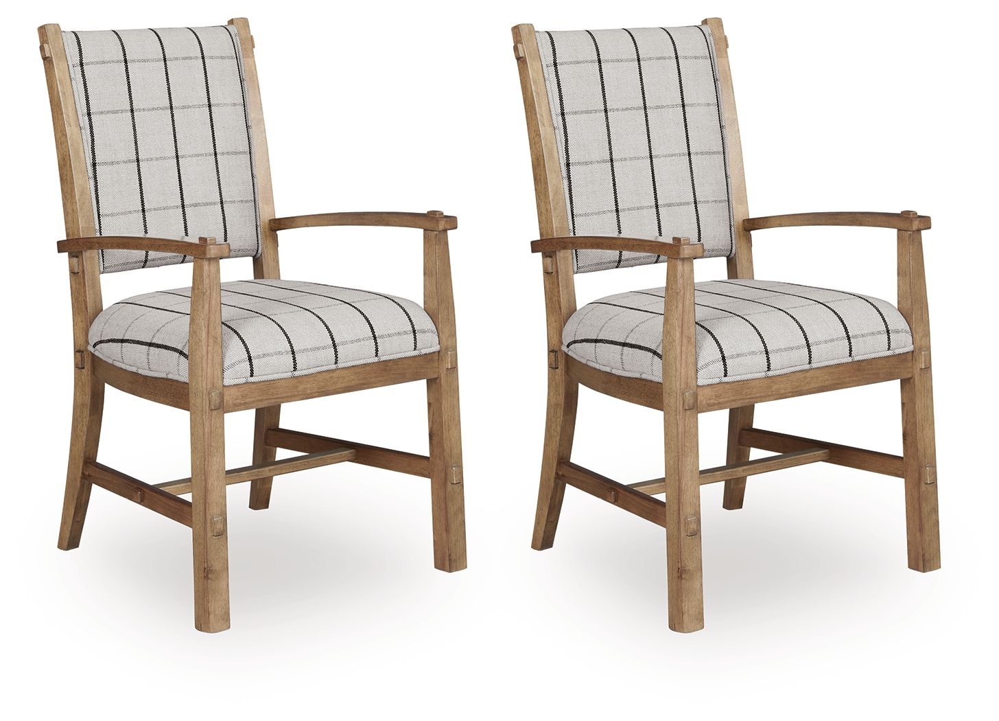 Ridgester - Dining Upholstered Arm Chair (Set of 2) - Light Brown - Image 1