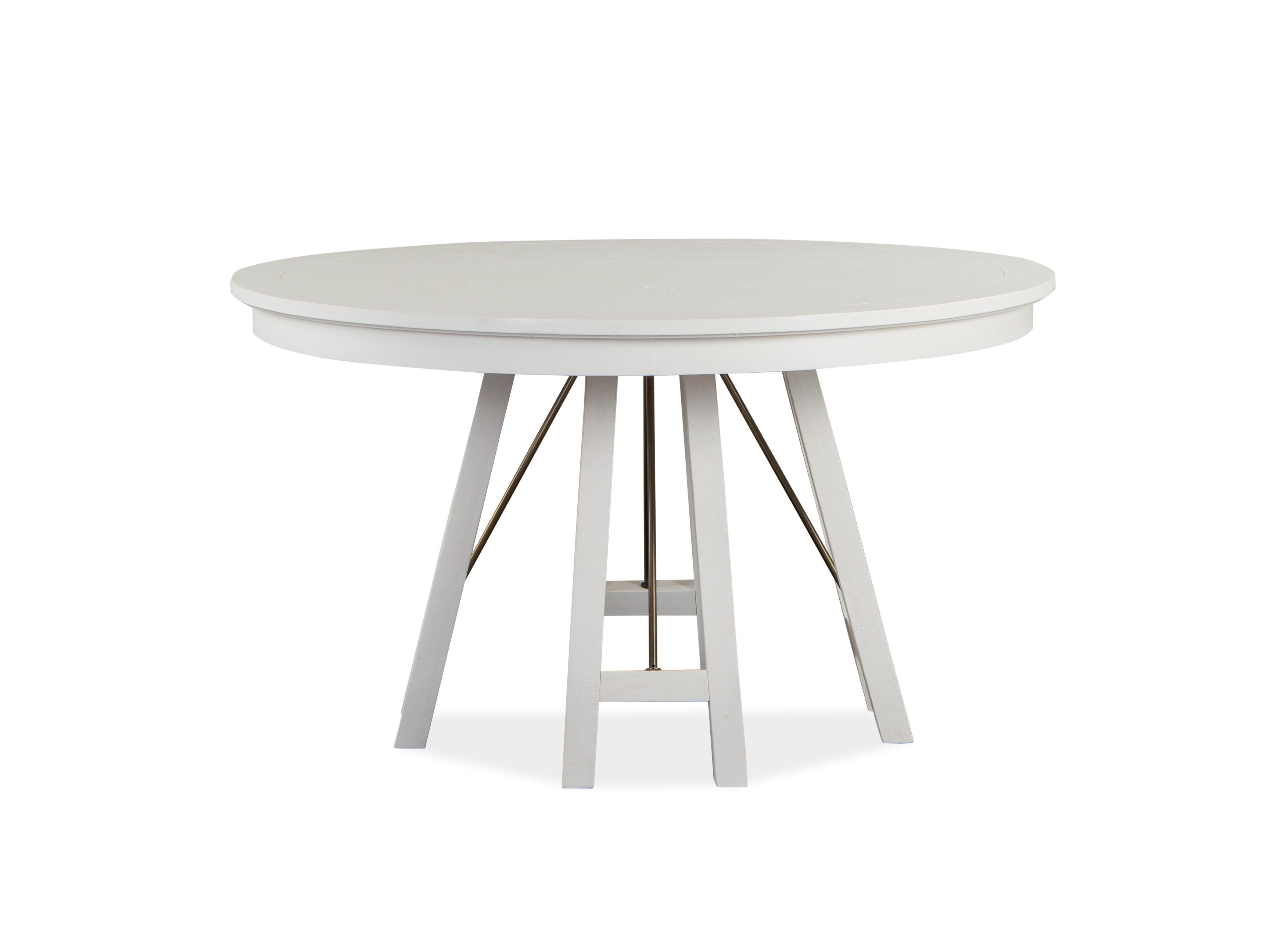 Heron Cove - Round Dining Table - Chalk White - Image 1