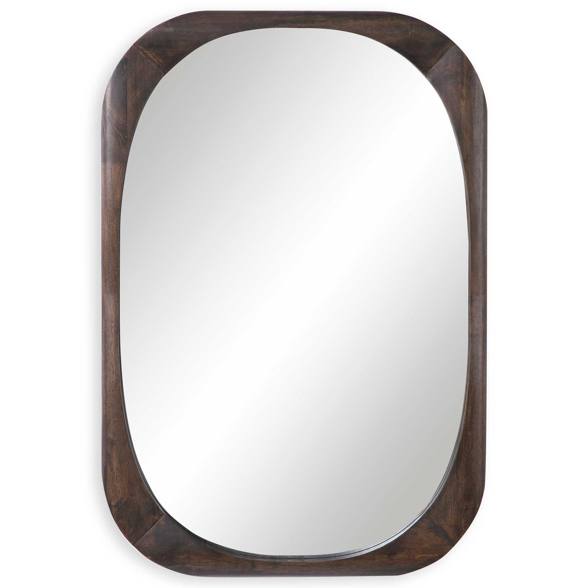 Sheldon - Mid-Century Mirror - Dark Brown - Image 1
