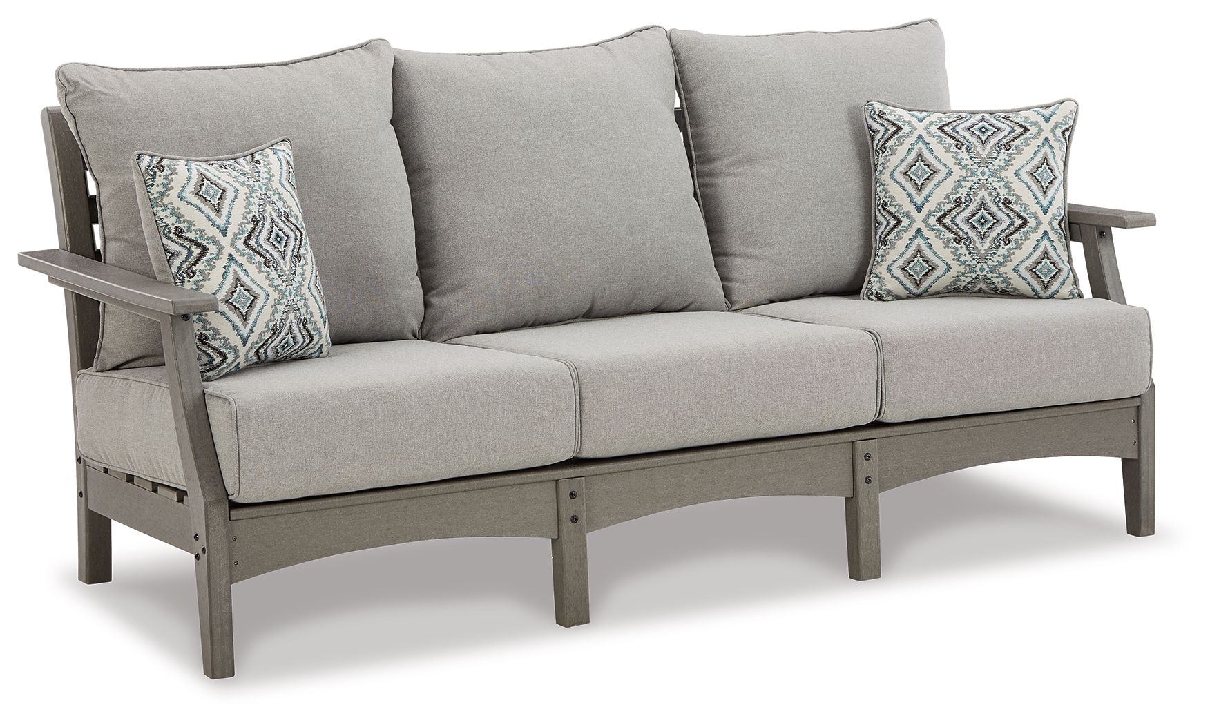 Visola – Sofa with Cushion – Gray