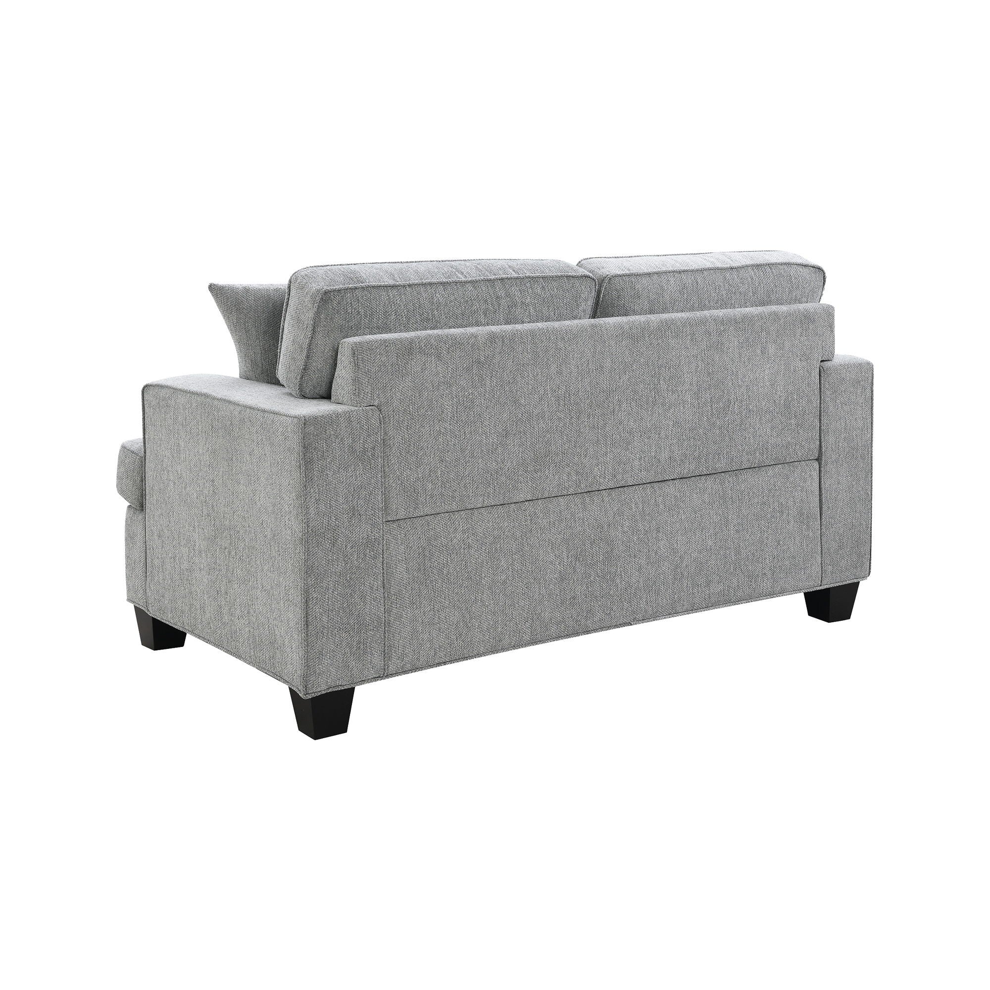 Baldwin - Loveseat With 2 Pillows - Dalton Graphite - Image 3