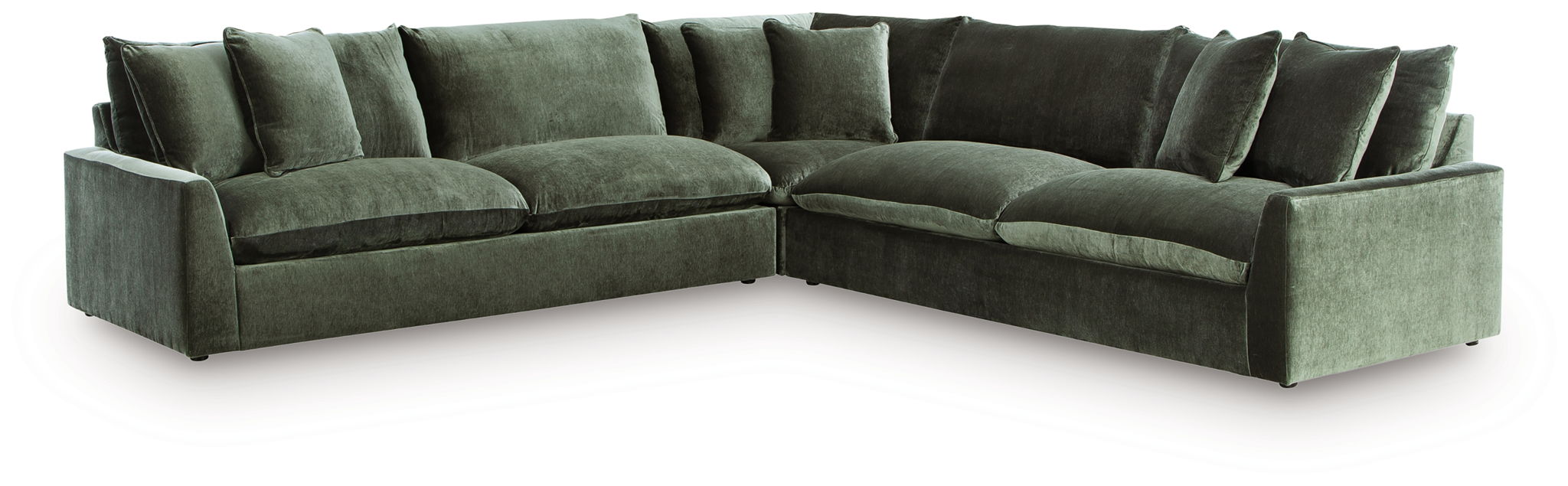 Carriage View - 3-Piece Sectional - Jade - Image 1