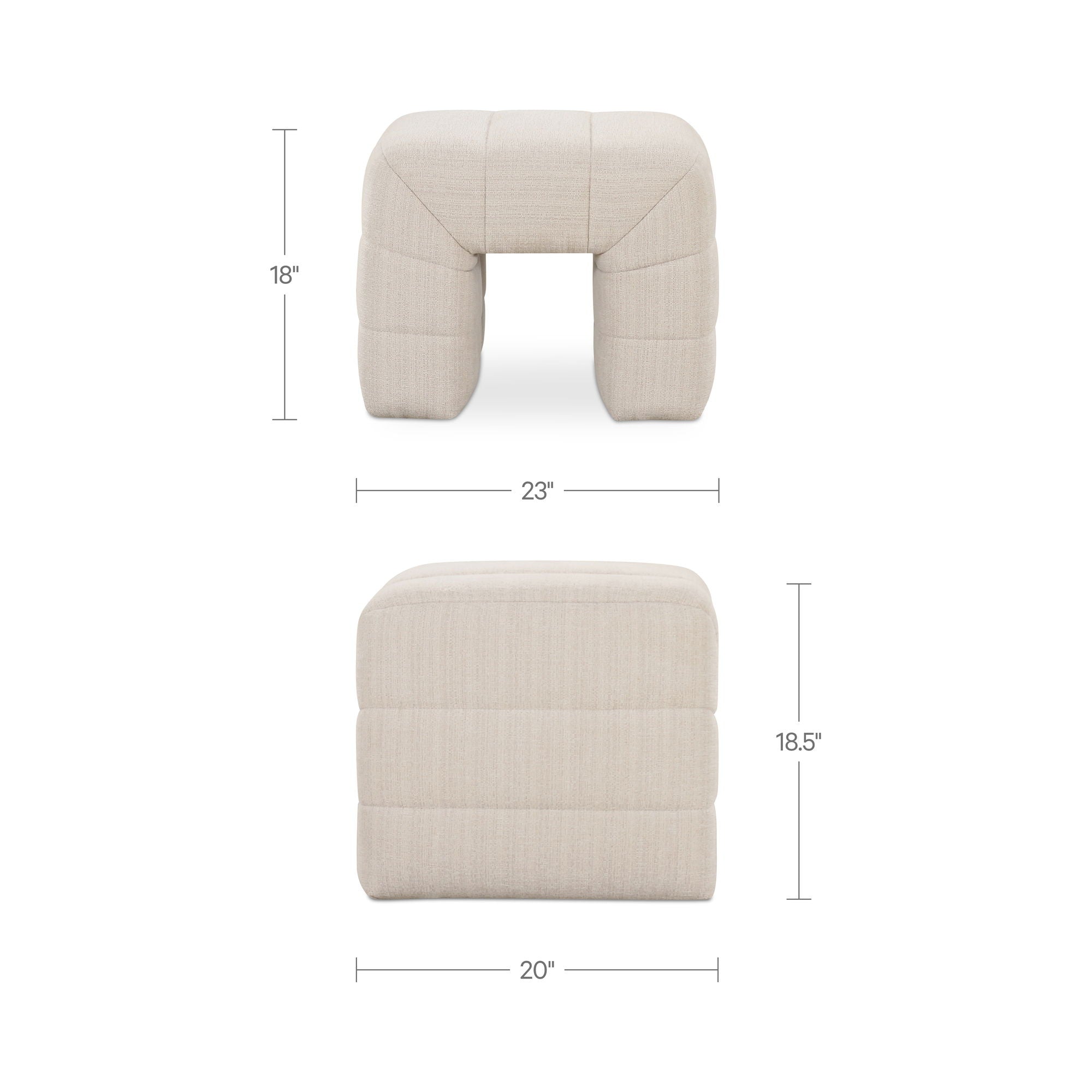 Verity - Stool - Oatmeal - Image 2