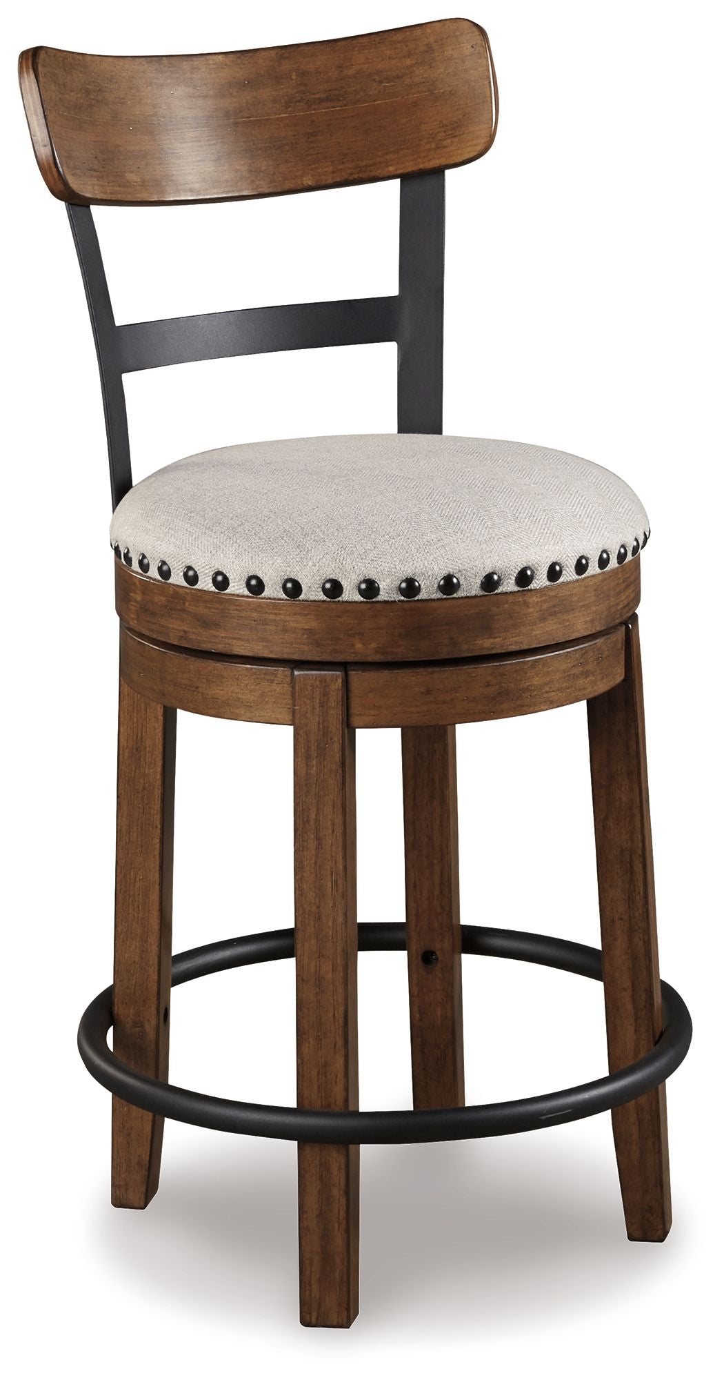 Valebeck - Full Back Swivel Stool - Image 1