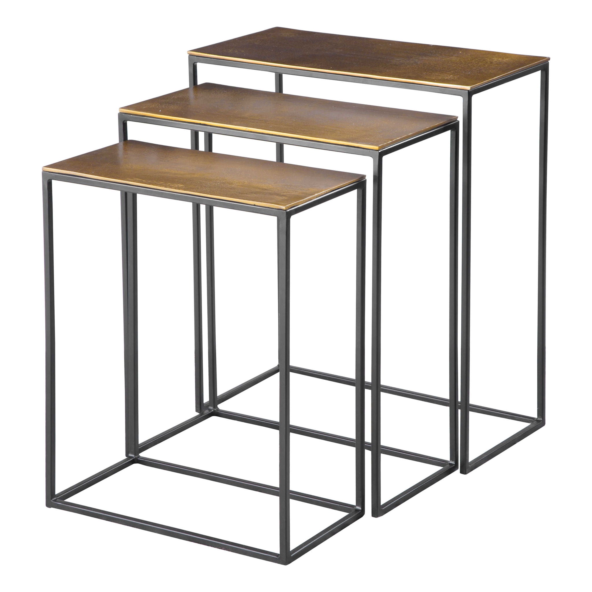 Coreene - Iron Nesting Tables (Set of 3) - Image 2