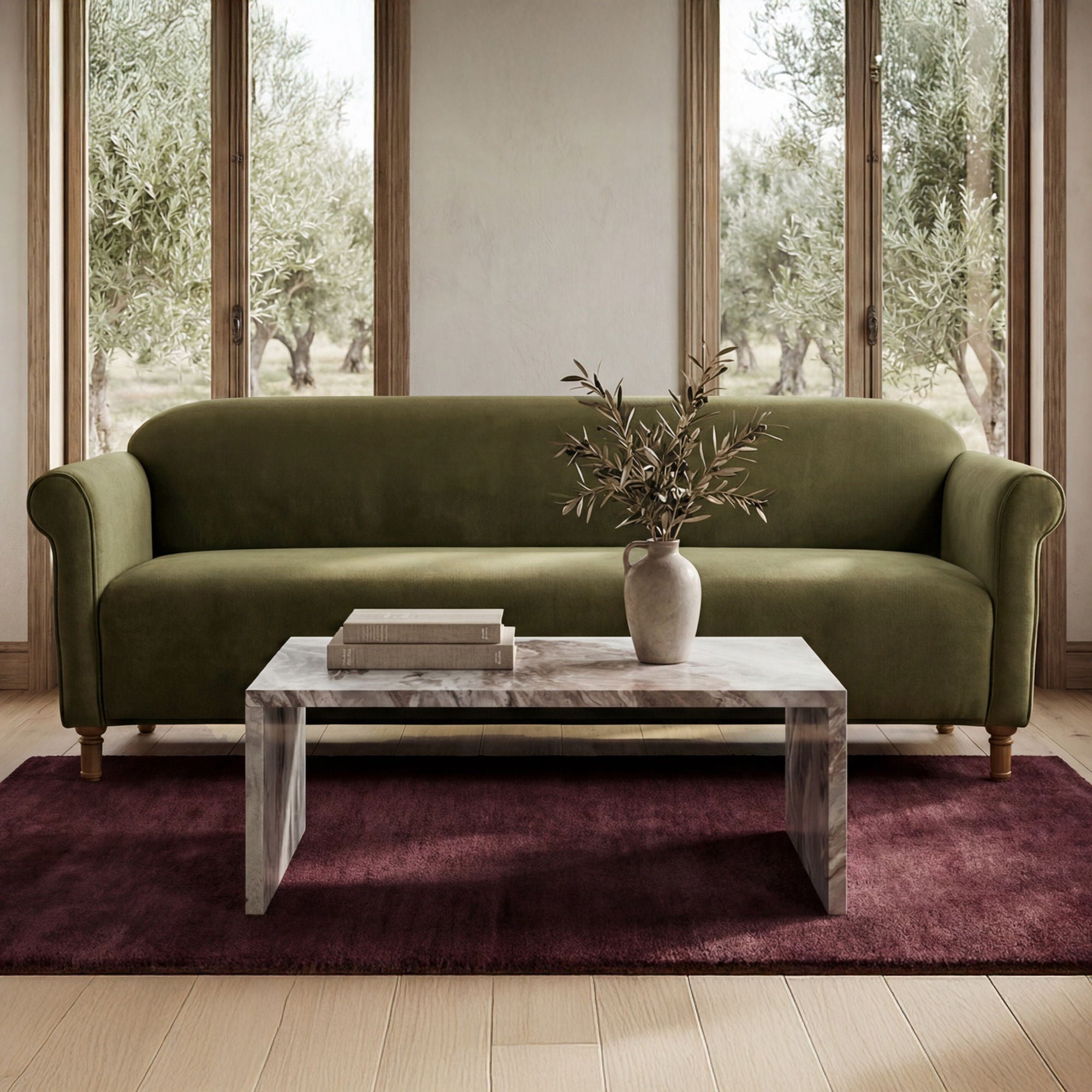 Rosa – Coffee Table Torrento Marble – Brown / Beige