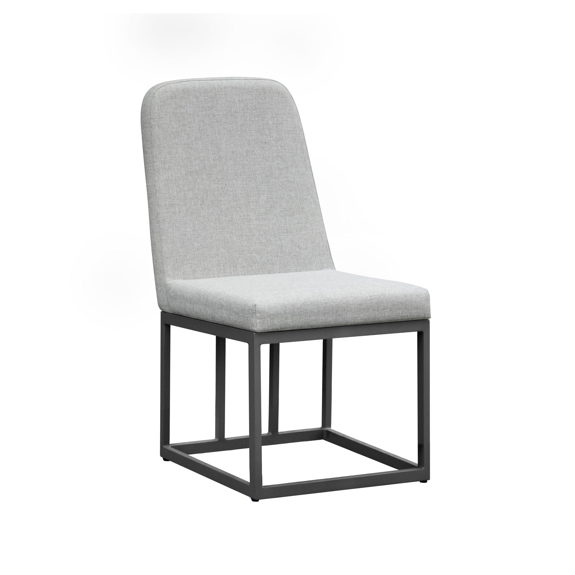 Navarro – Outdoor Dining Upholstered Side Chair – Mocha