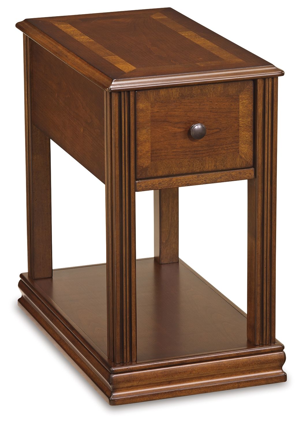 Breegin - Chair Side End Table - Removable Tray - Brown - Image 1