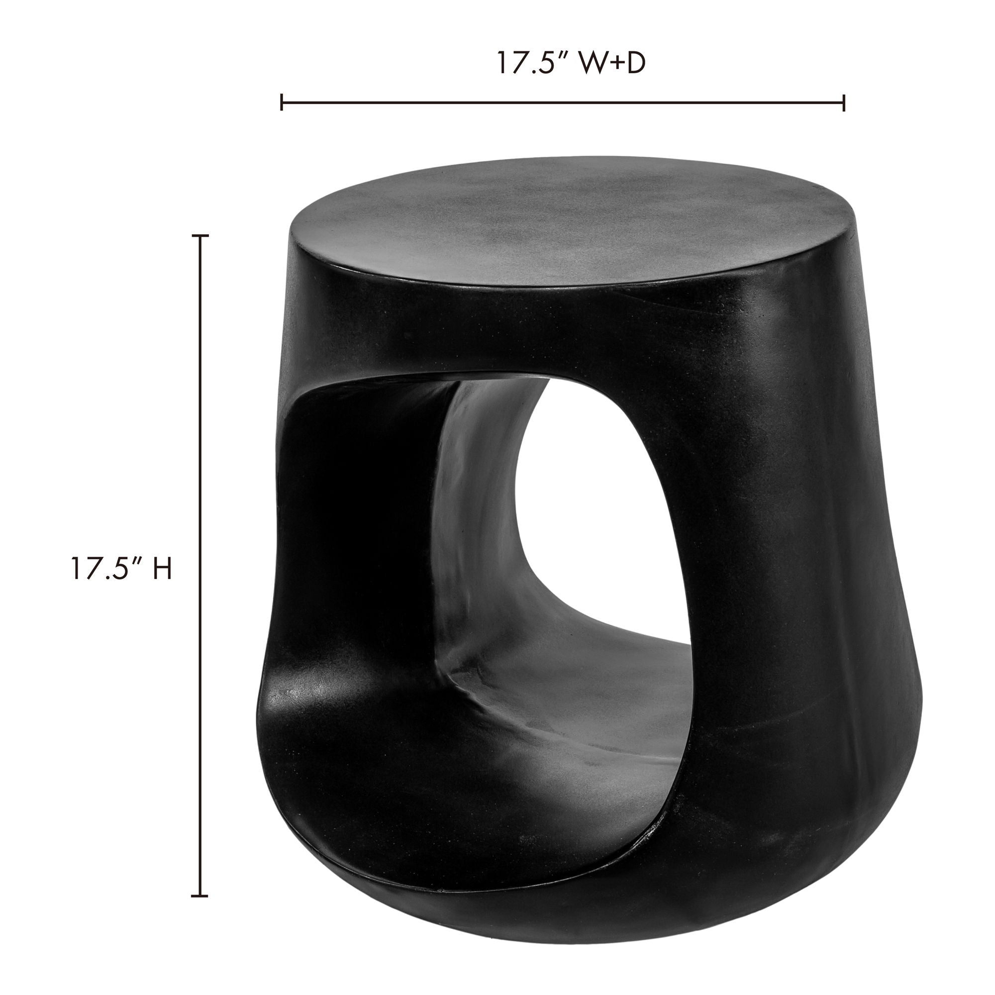 Rothko - Outdoor Stool - Black - Image 3