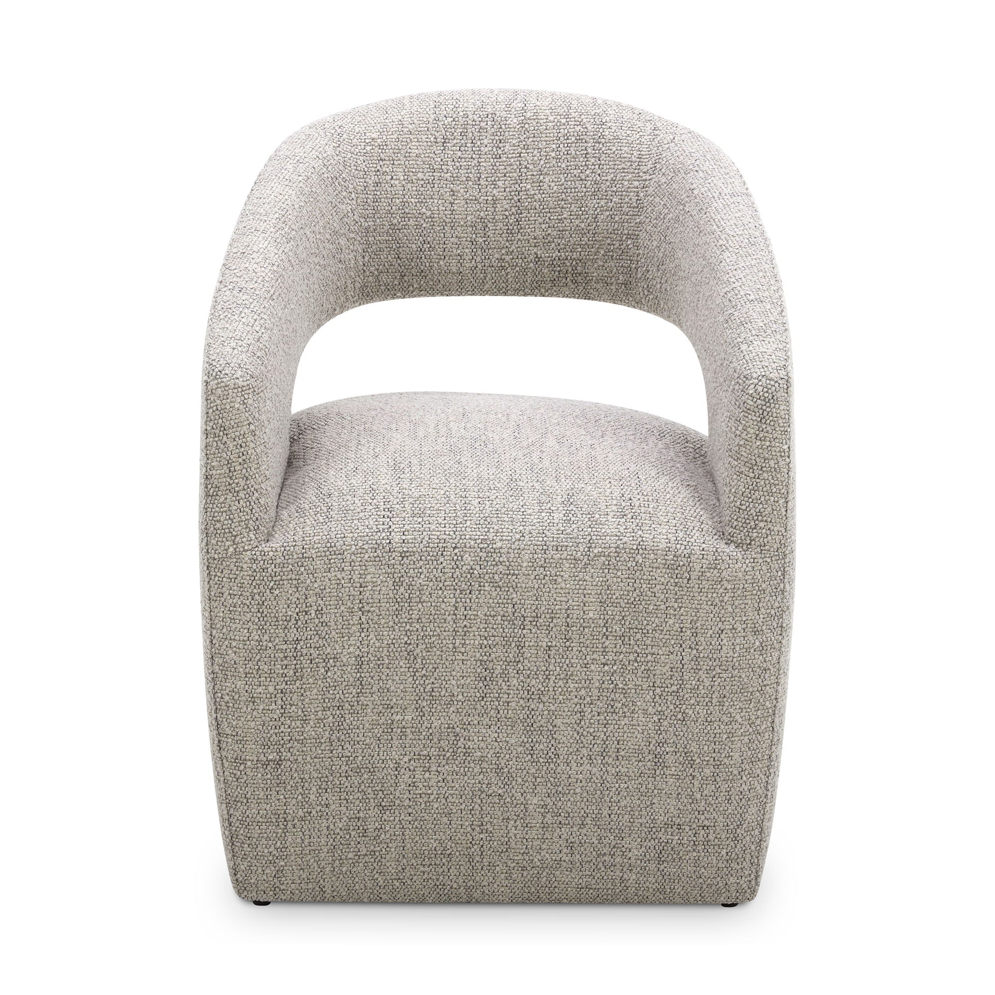 Barrow – Rolling Dining Room Chair – Gray Storm