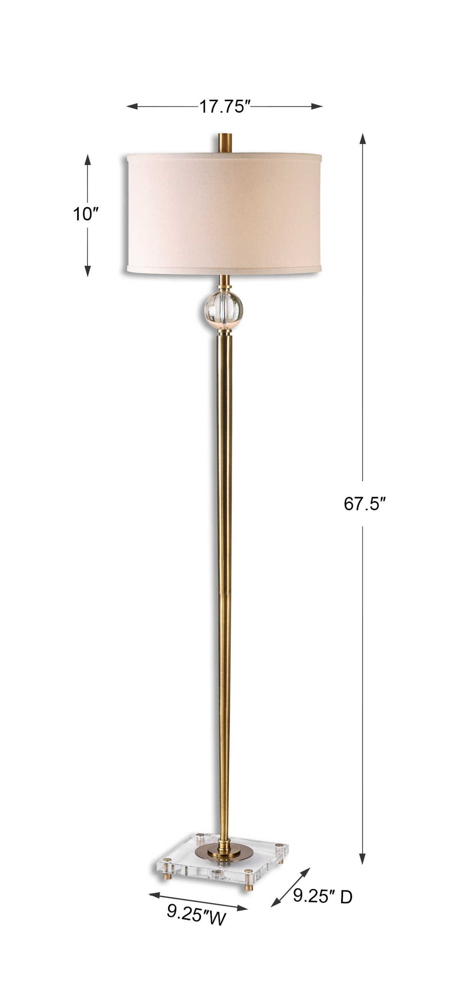 Mesita - Floor Lamp - Brass - Image 3