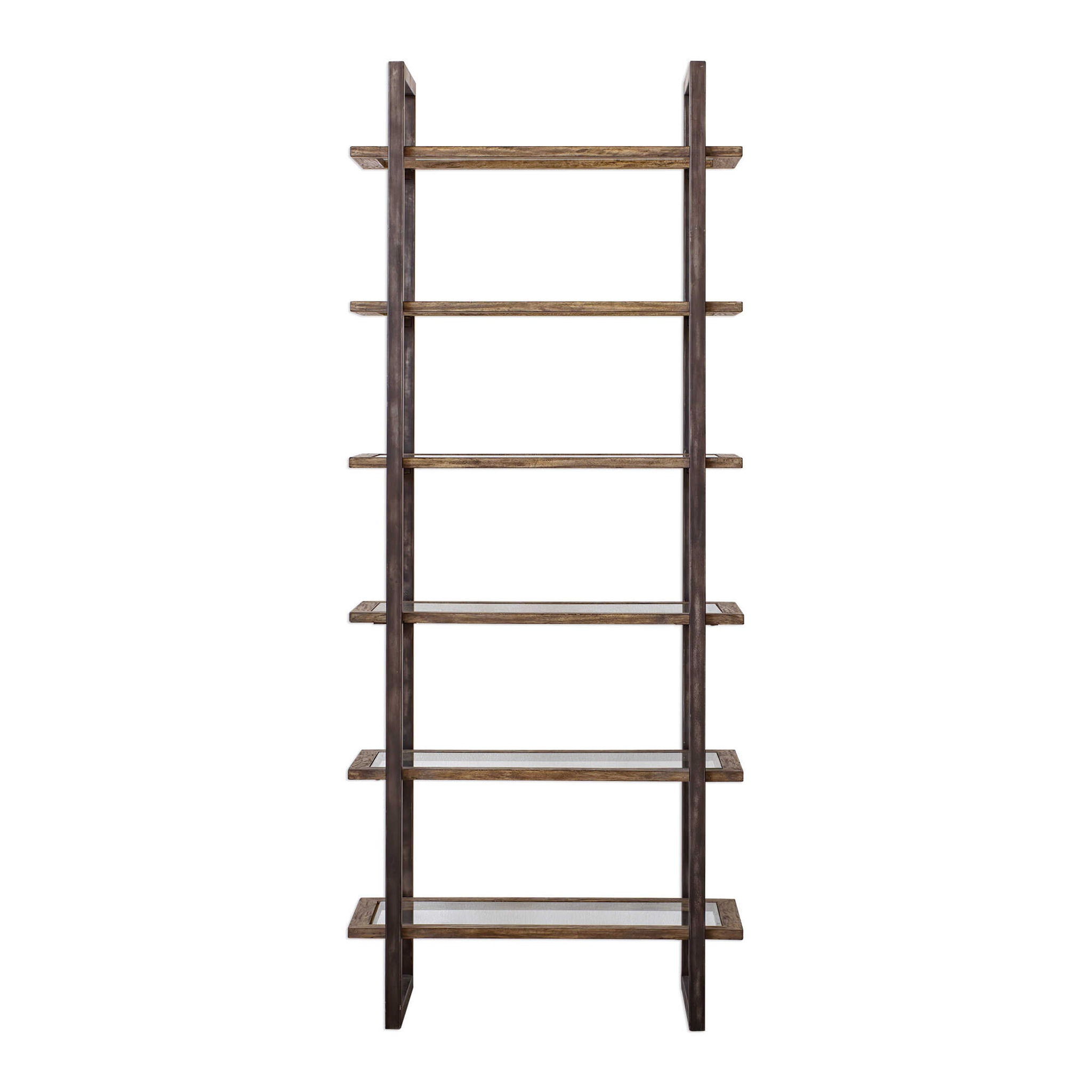 Olwyn – Industrial Etagere – Dark Brown