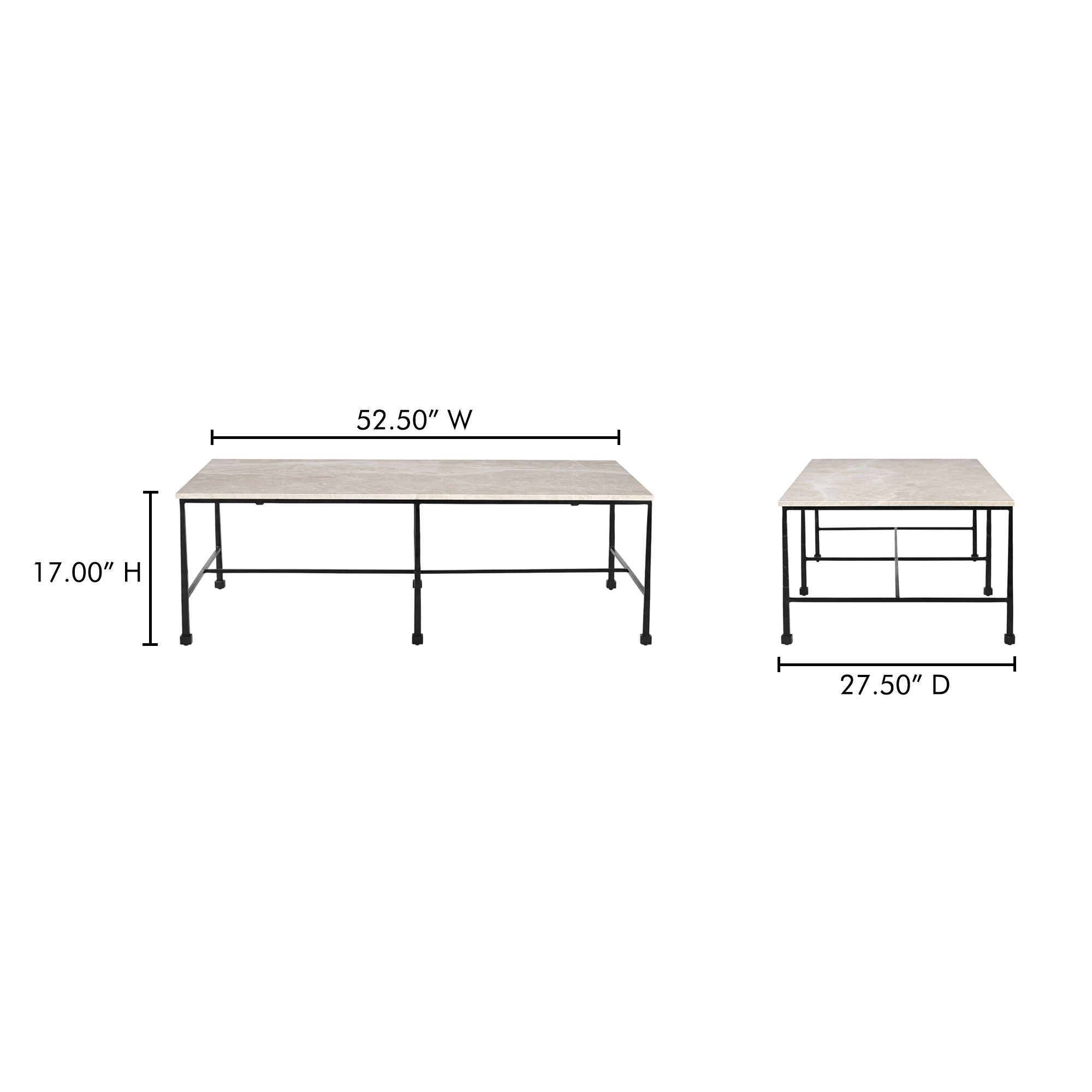 River - Coffee Table - Botticino Beige - Image 2