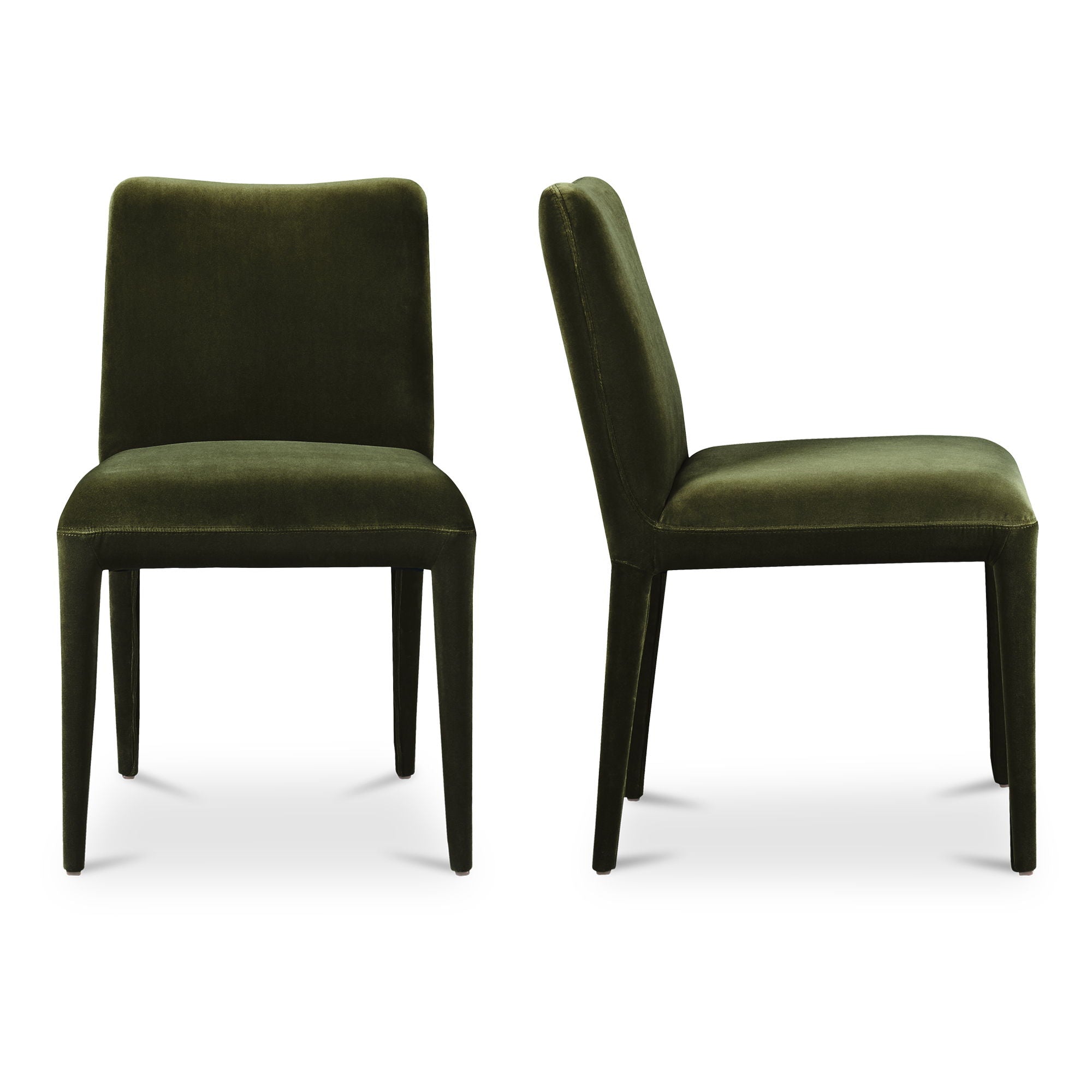 Calla - Velvet Dining Chair (Set of 2) - Green - Image 1