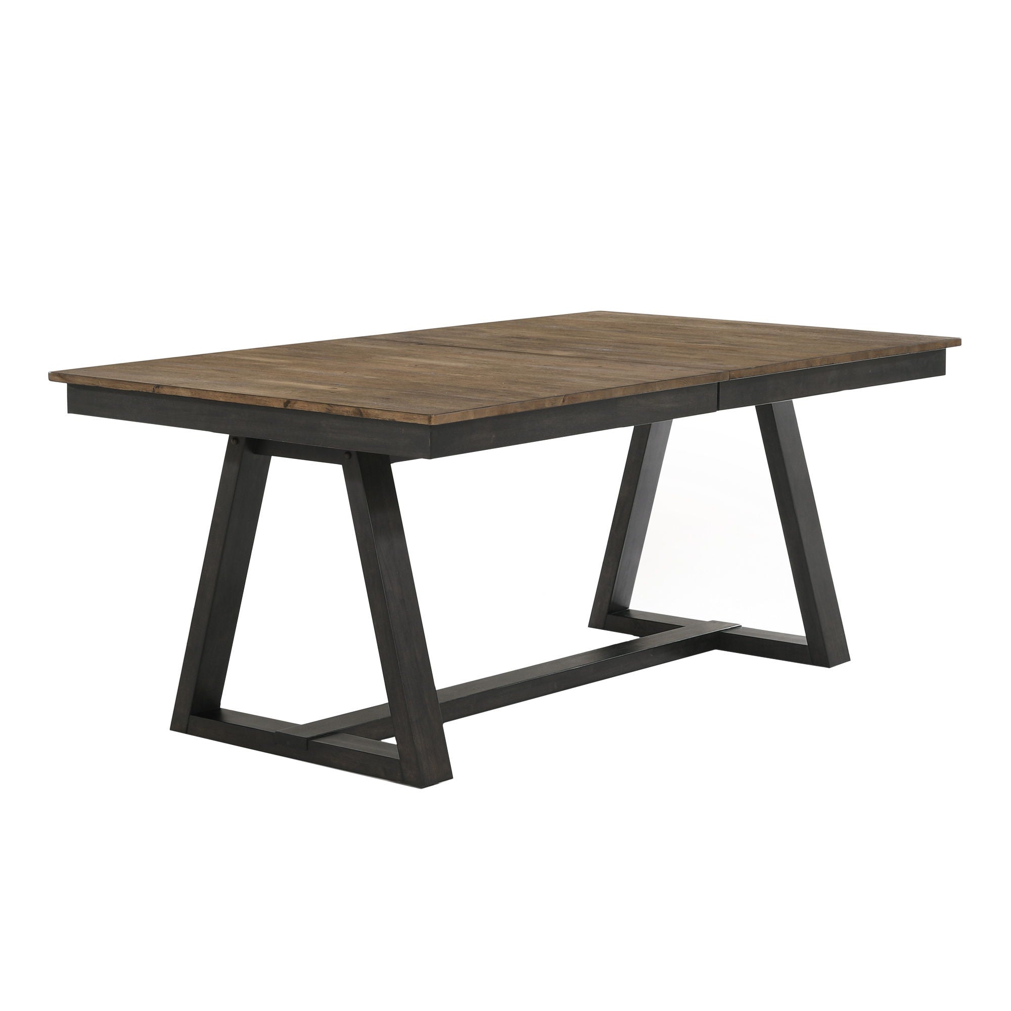 Harper – Trestle Table – Brushed Brown / Pecan