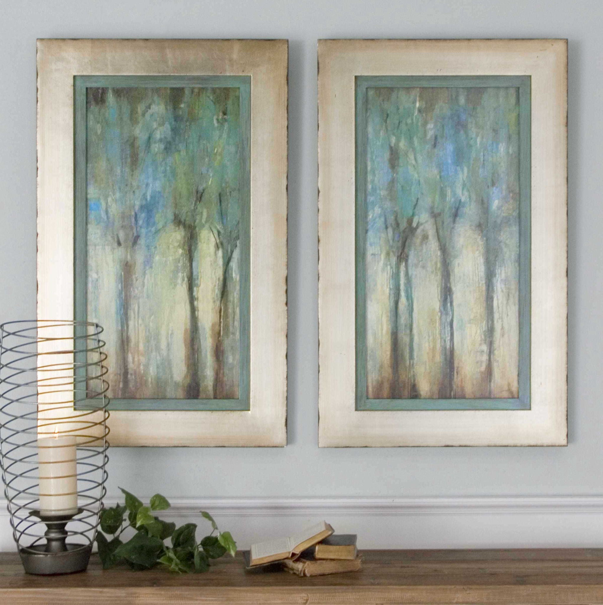 Whispering Wind - Framed Art (Set of 2) - Blue - Image 3