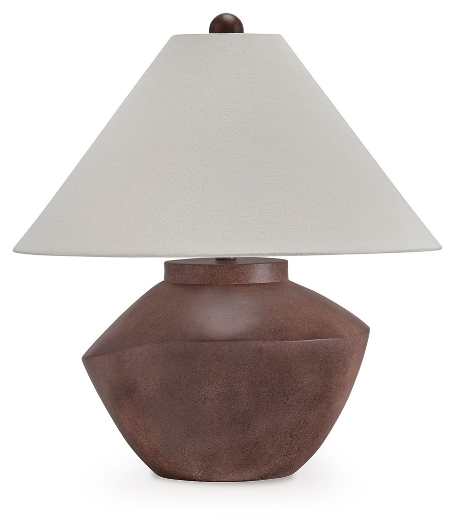 Honsworth - Poly Table Lamp - Antique Brown - Image 1