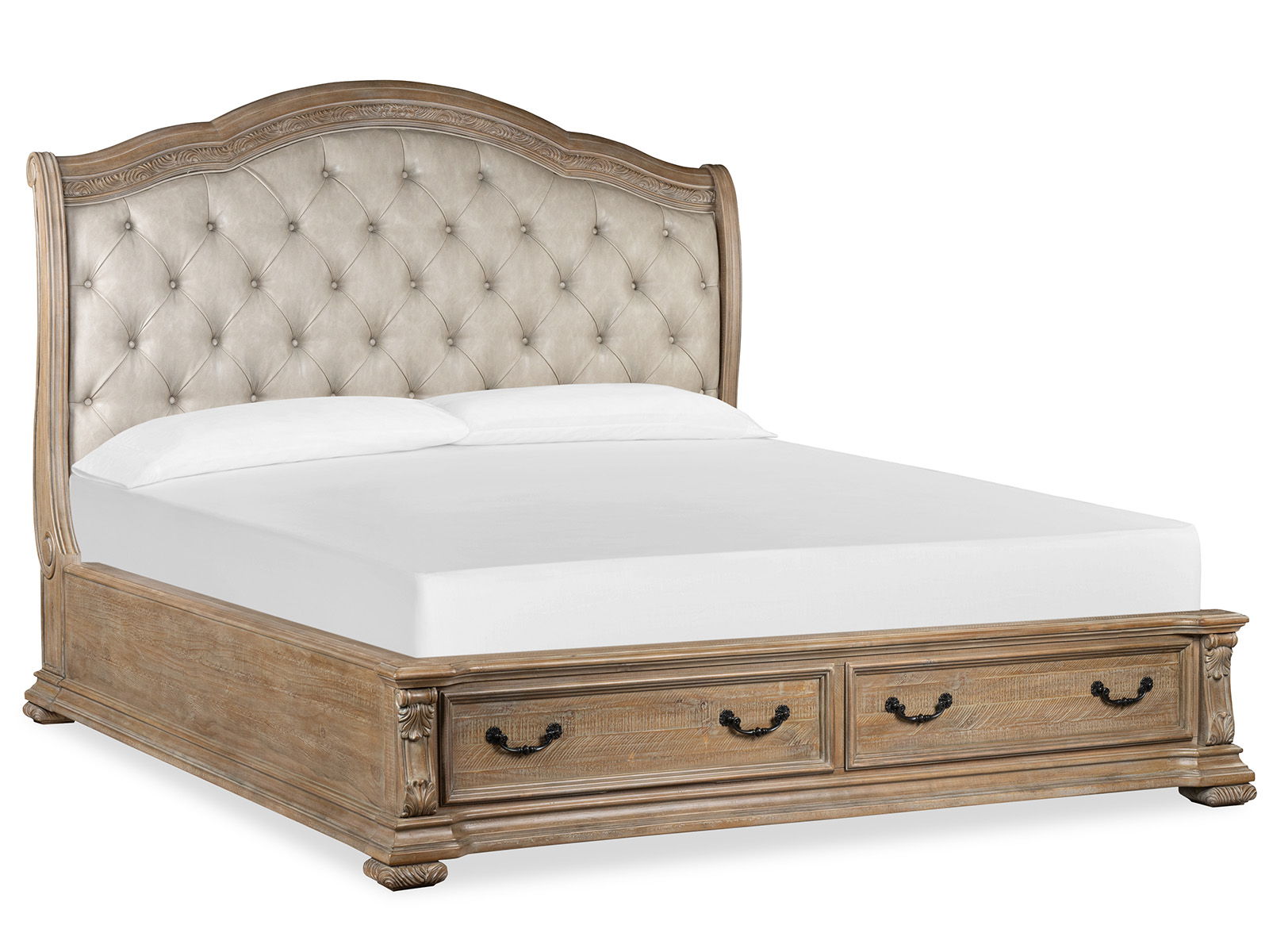 Marisol - Upholstered Sleigh Storage Bed - Image 1