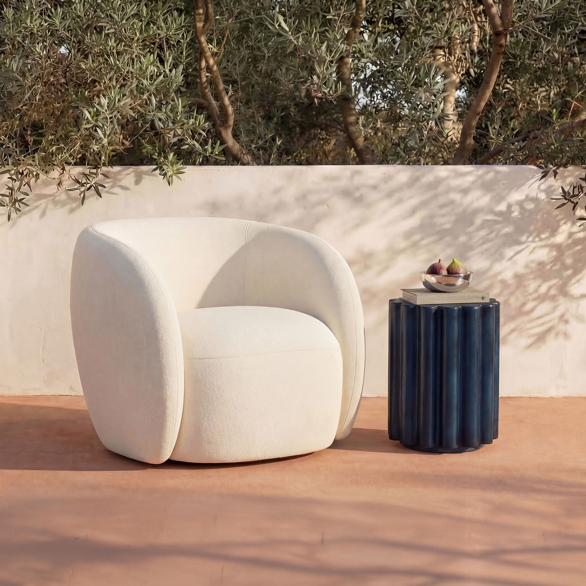 Rae - Outdoor Accent Chair - Beige - Image 3